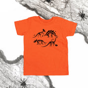 Four Dinosaur Skeletons - Child Tee Little Mama Shirt Shop