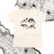 Four Dinosaur Skeletons - Child Tee Little Mama Shirt Shop
