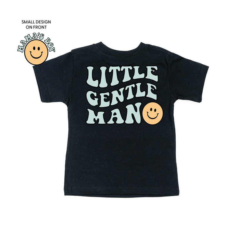 THE RETRO EDIT - Mama's Boy Pocket on Front w/ Little Gentleman on Back - Short Sleeve Child Shirt