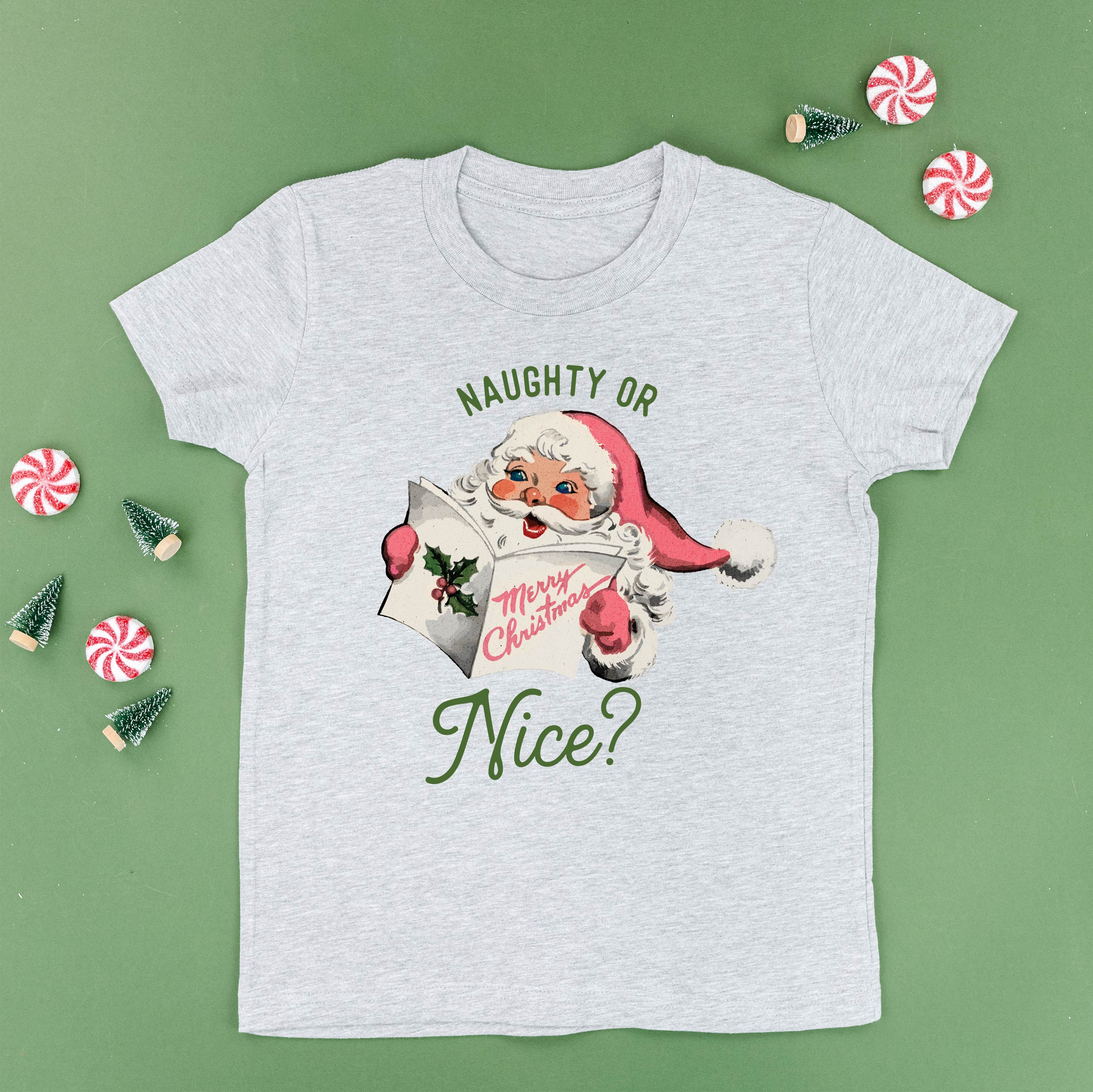 Naughty Or Nice? - Child Tee Little Mama Shirt Shop