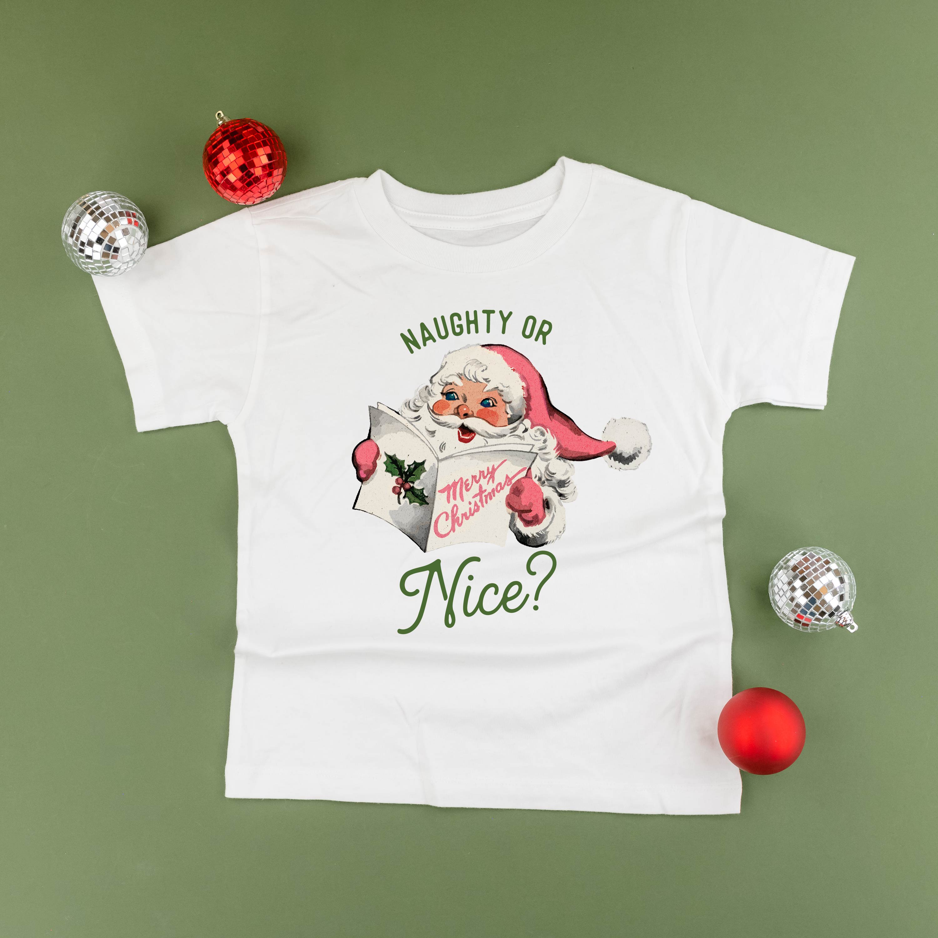 Naughty Or Nice? - Child Tee Little Mama Shirt Shop