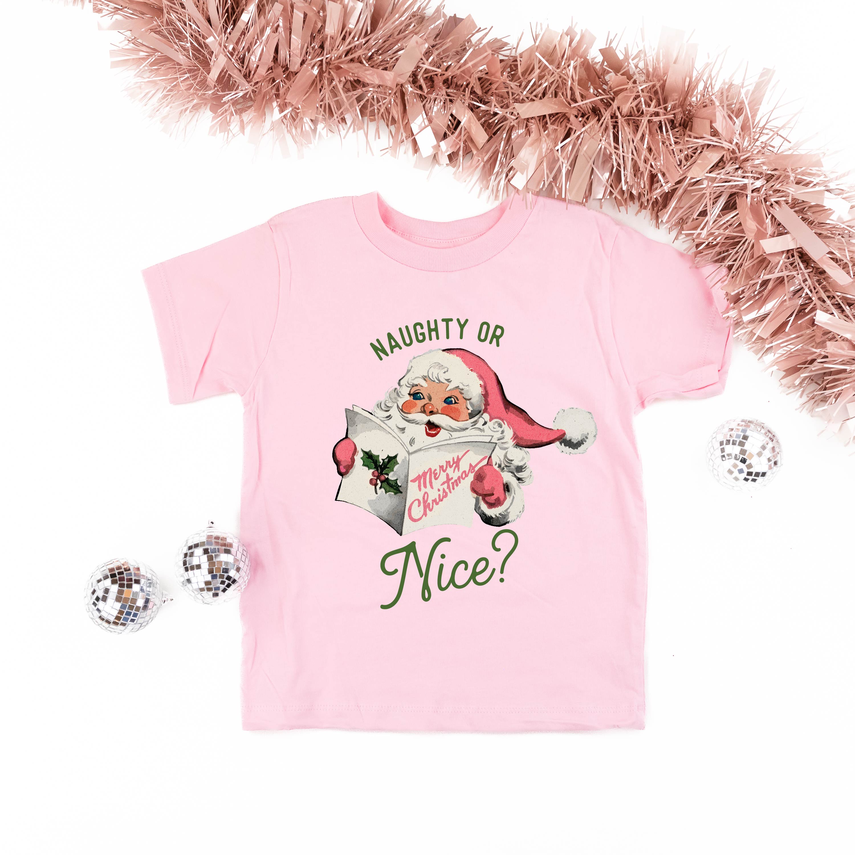 Naughty Or Nice? - Child Tee Little Mama Shirt Shop