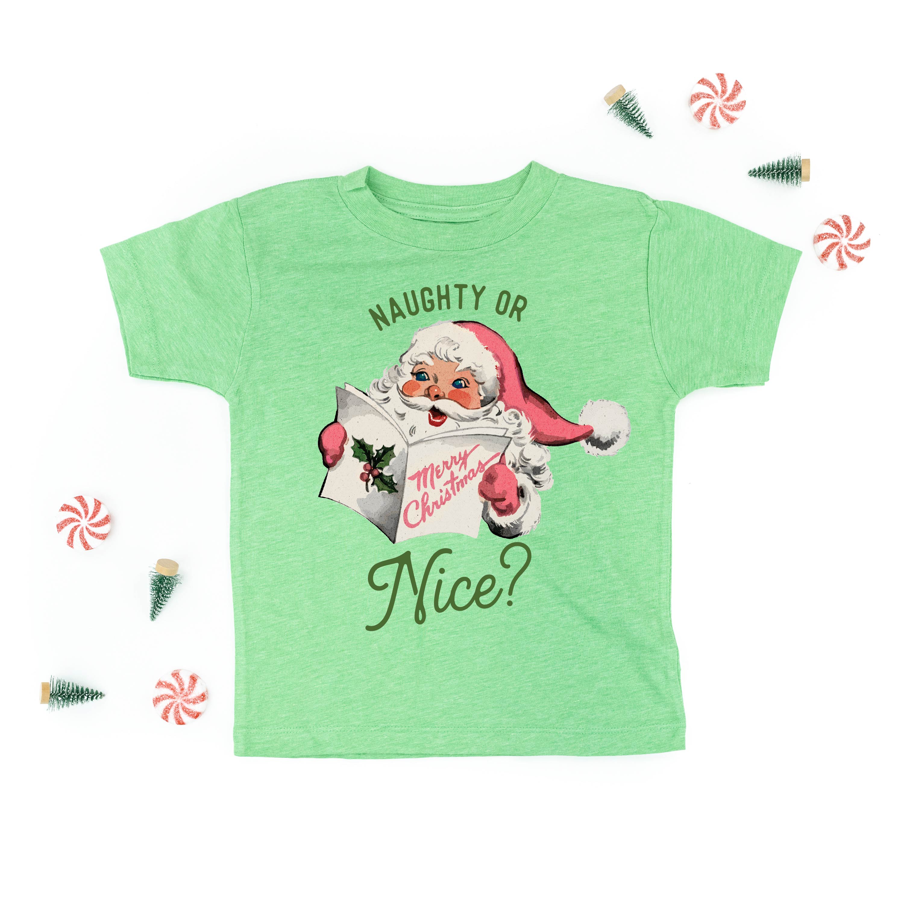 Naughty Or Nice? - Child Tee Little Mama Shirt Shop