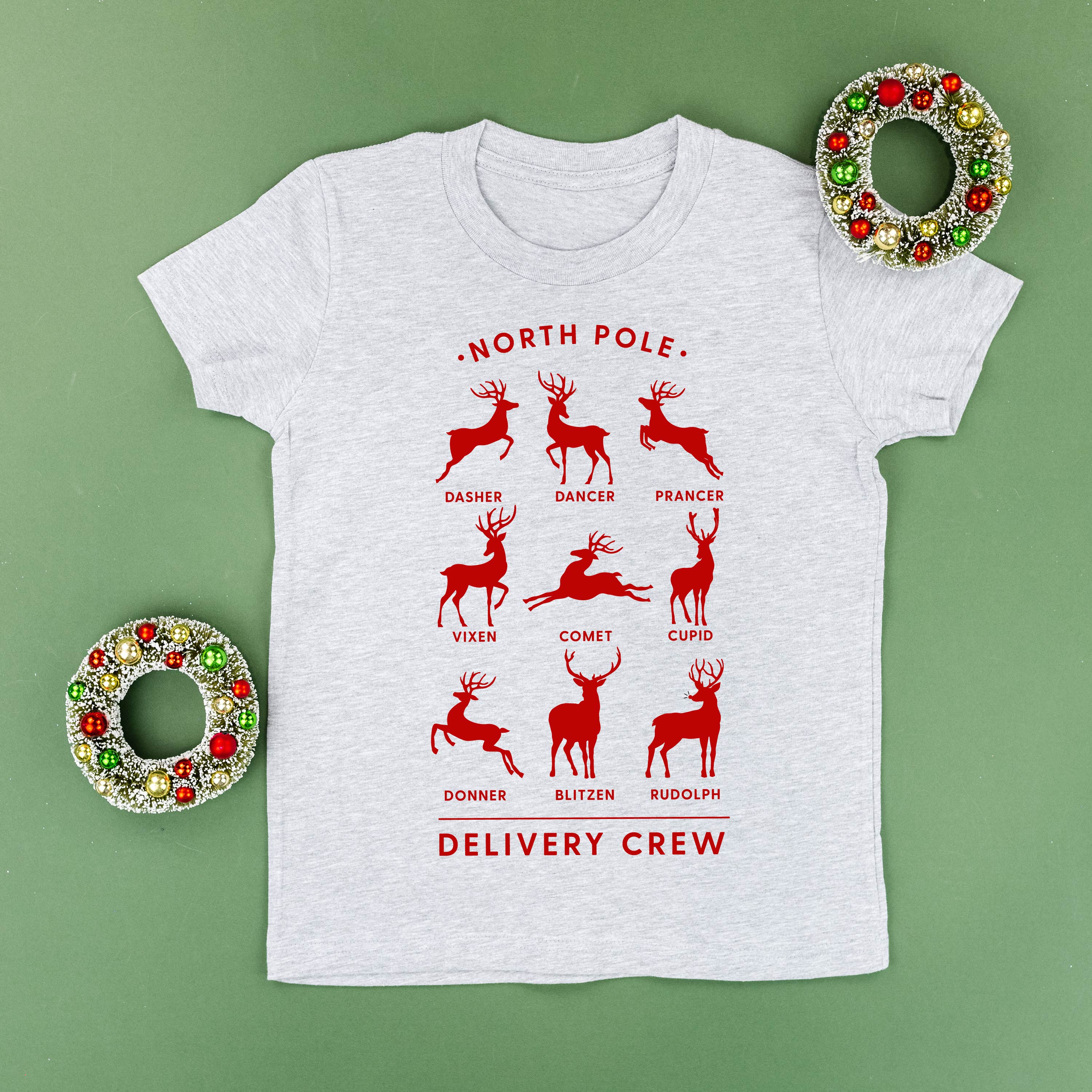 Reindeer - North Pole Delivery Crew - Child Tee Little Mama Shirt Shop
