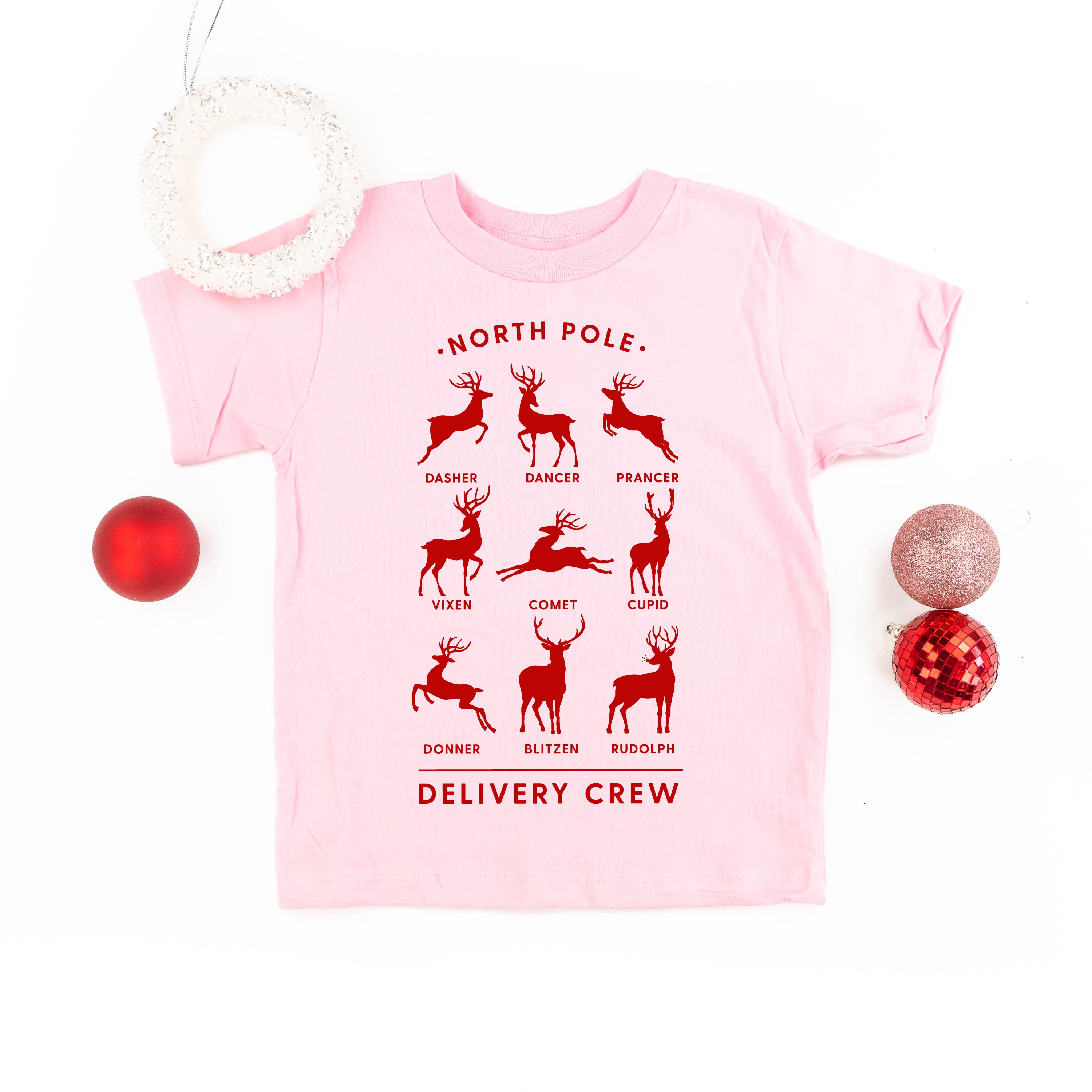 Reindeer - North Pole Delivery Crew - Child Tee Little Mama Shirt Shop