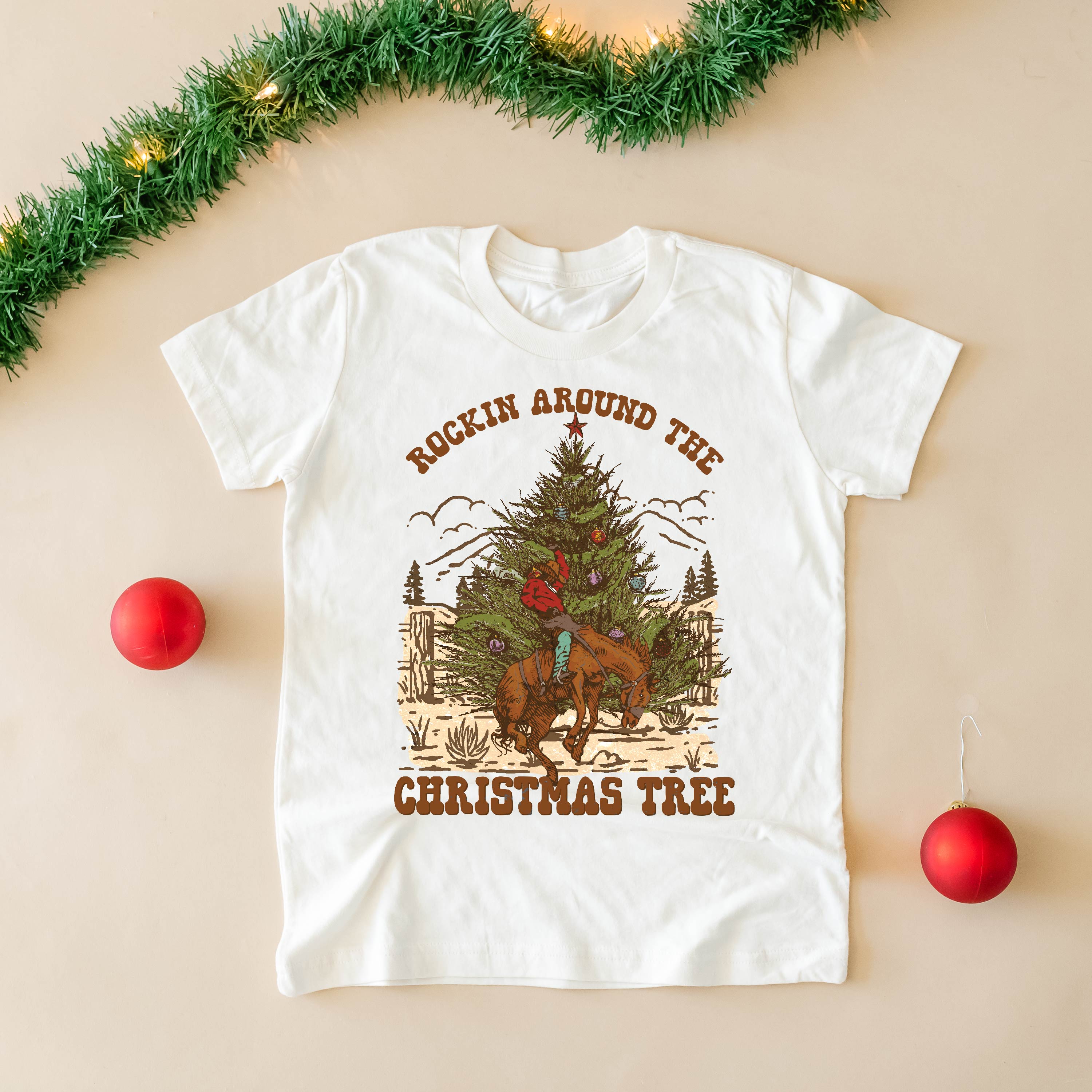 Rockin Around The Christmas Tree - Child Tee Little Mama Shirt Shop