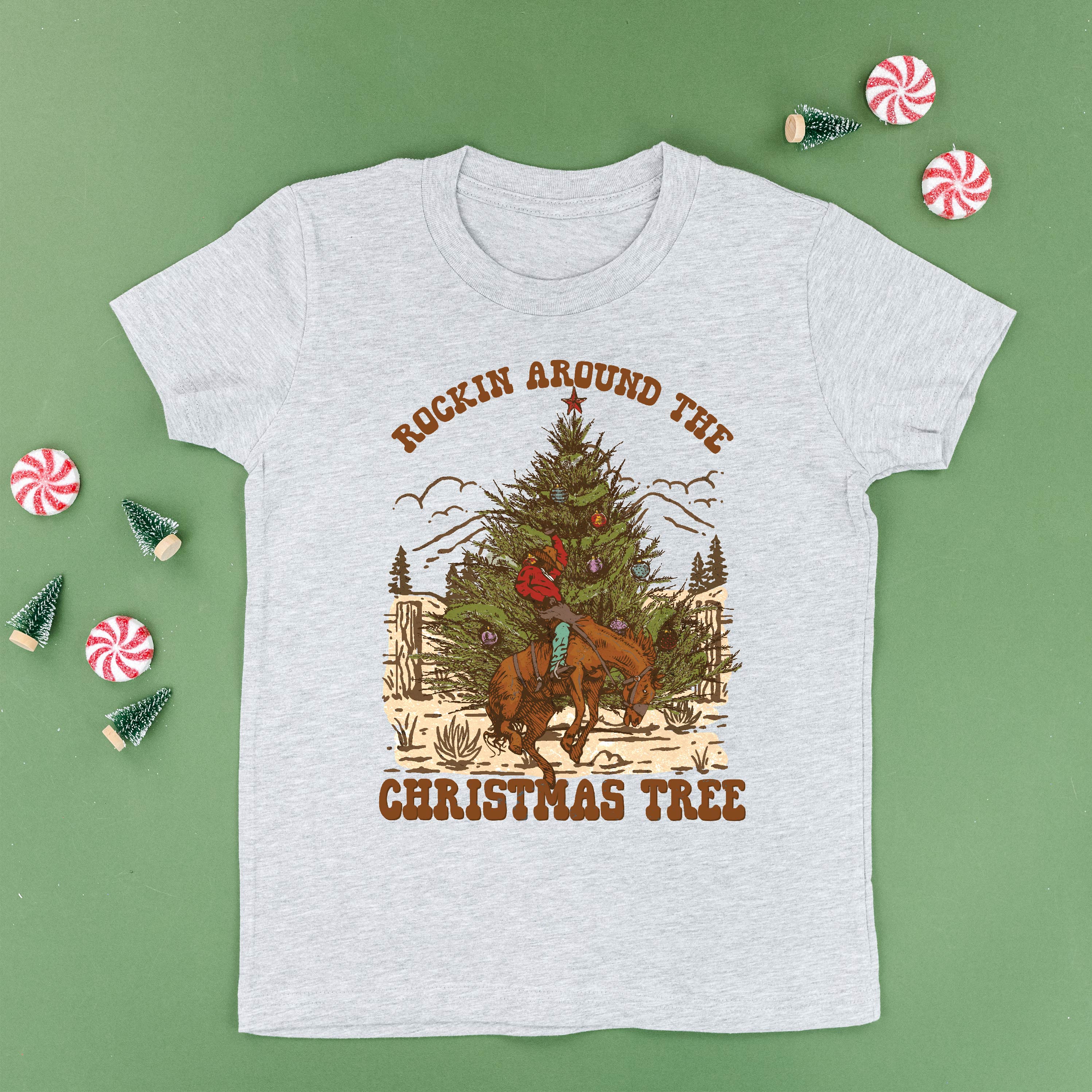 Rockin Around The Christmas Tree - Child Tee Little Mama Shirt Shop