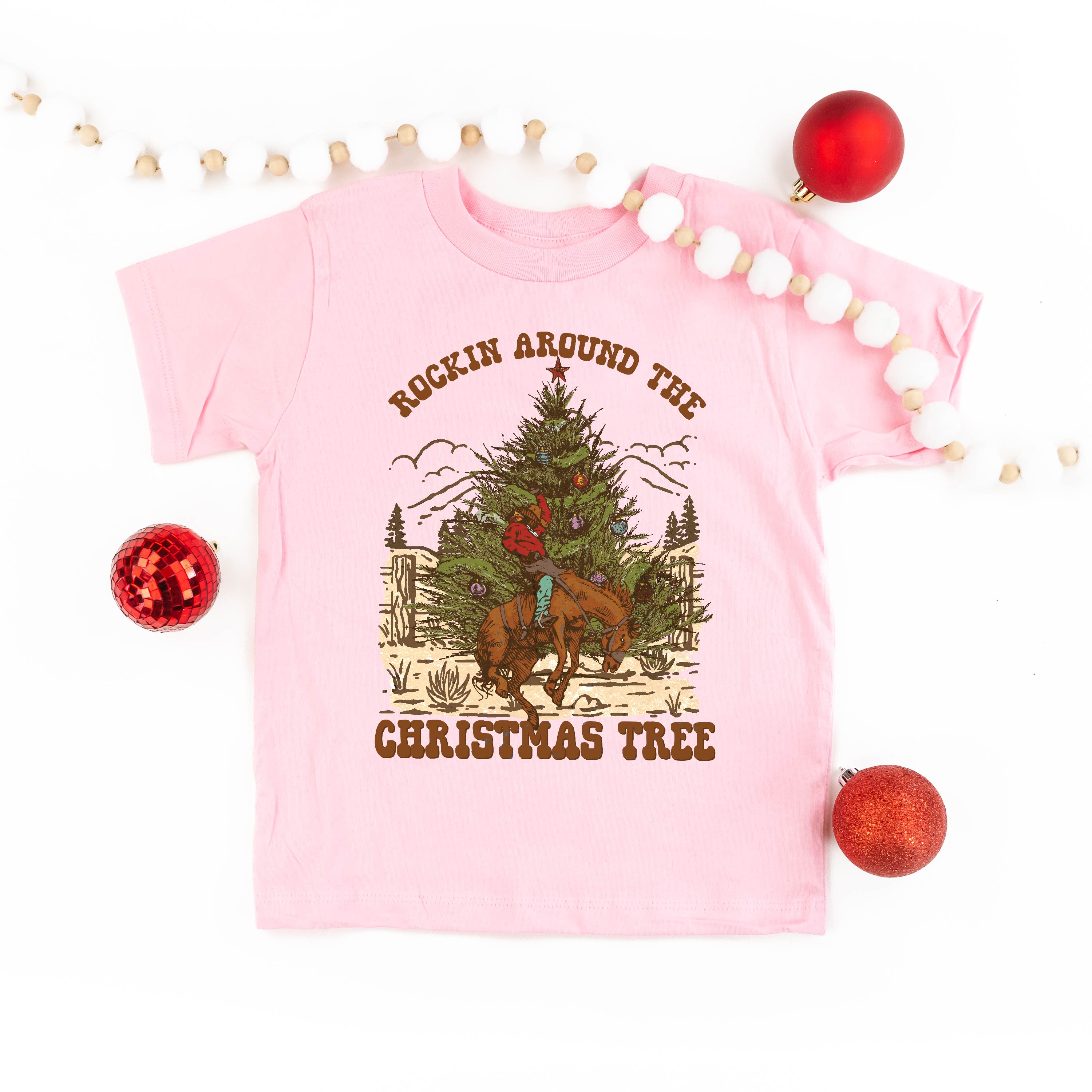 Rockin Around The Christmas Tree - Child Tee Little Mama Shirt Shop