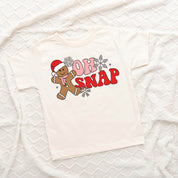 Oh Snap - Gingerbread Man - Child Tee Little Mama Shirt Shop