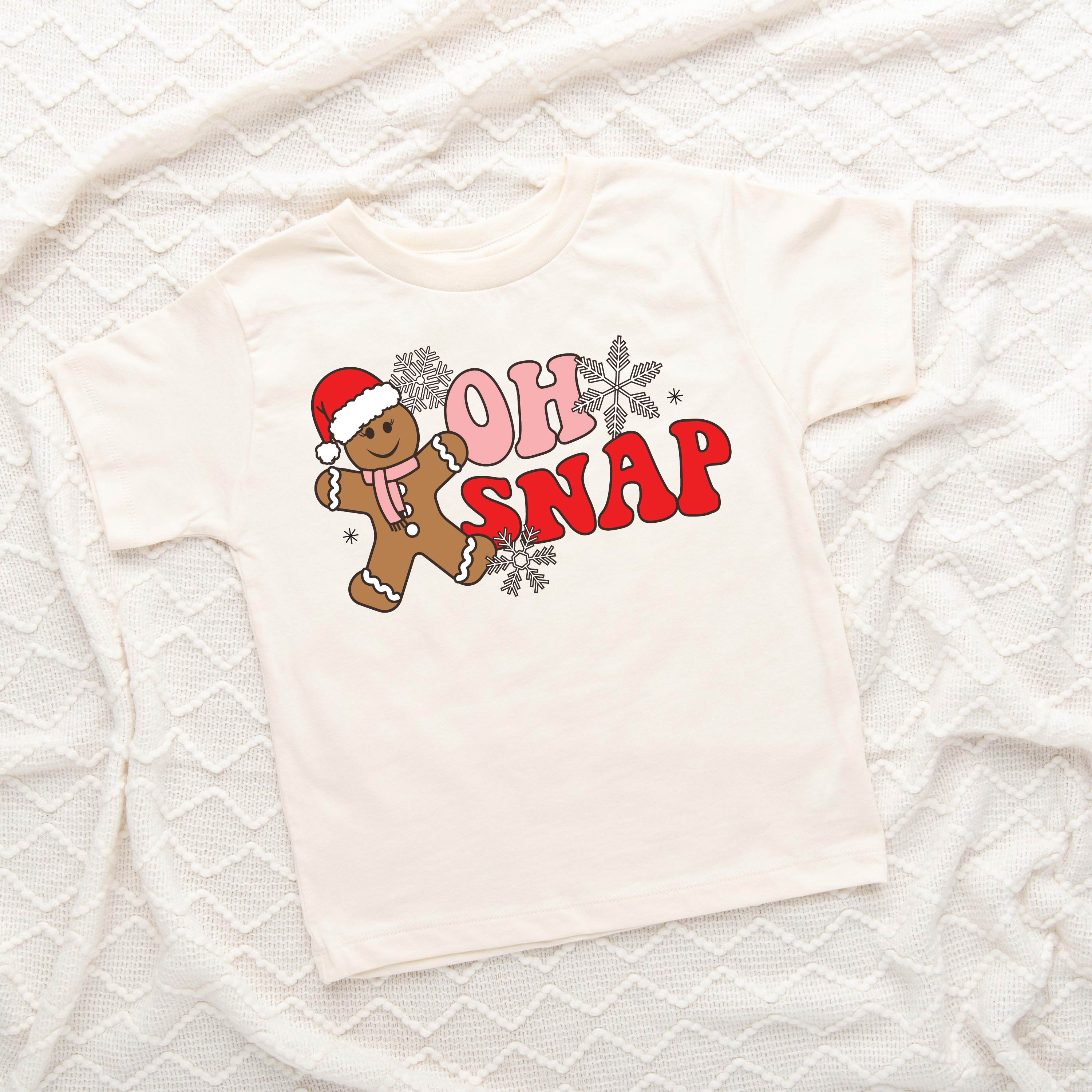 Oh Snap - Gingerbread Man - Child Tee Little Mama Shirt Shop