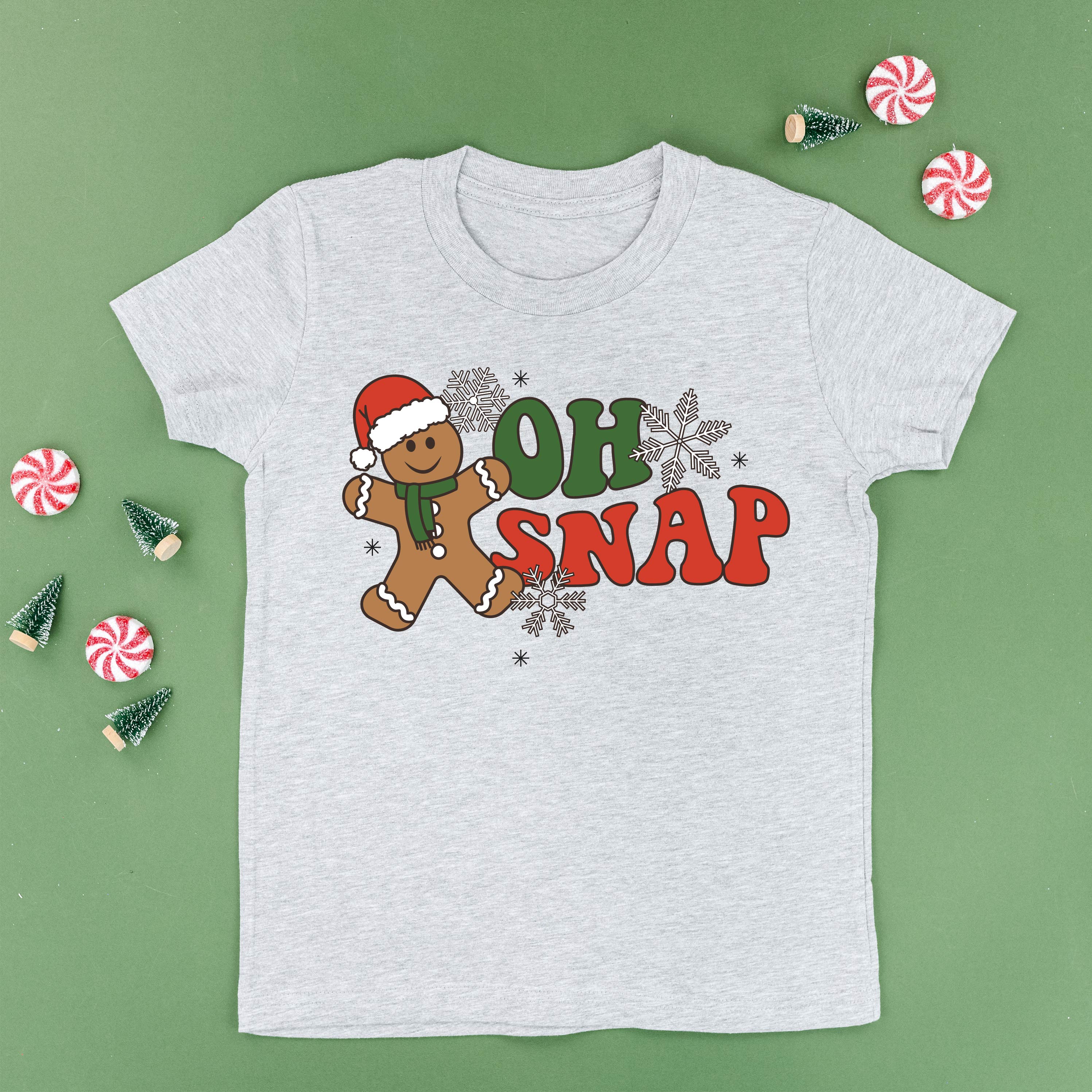 Oh Snap - Gingerbread Man - Child Tee Little Mama Shirt Shop
