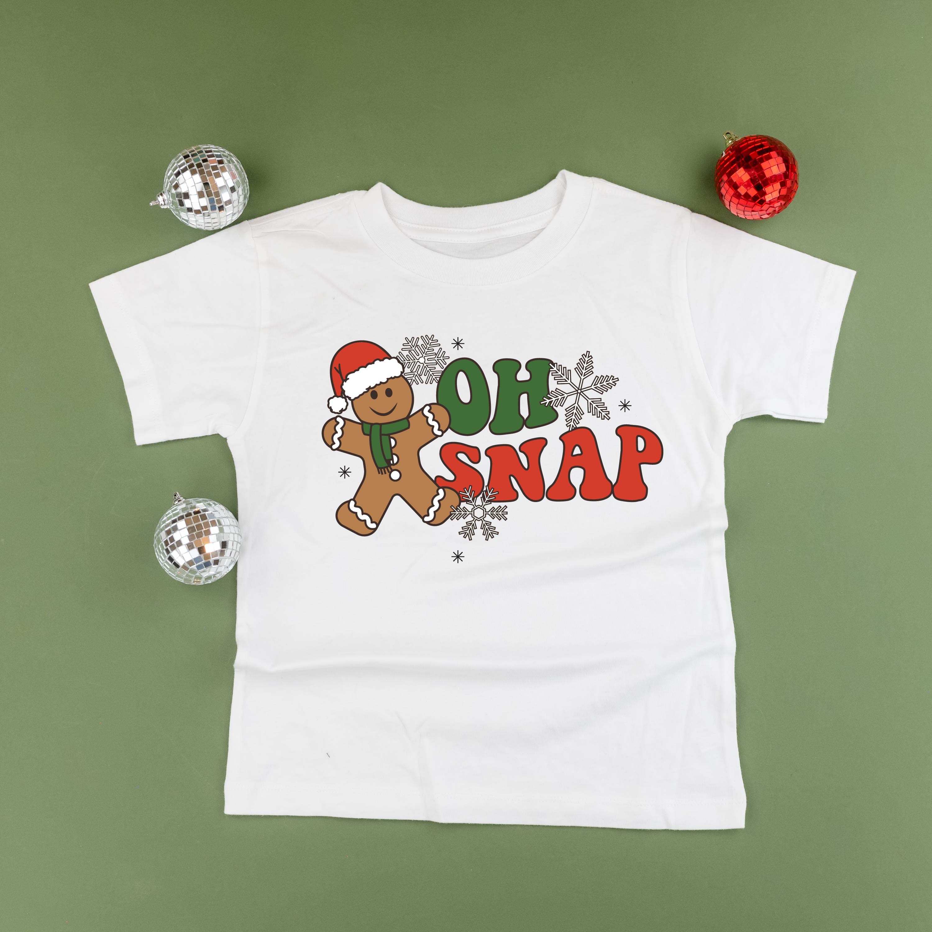 Oh Snap - Gingerbread Man - Child Tee Little Mama Shirt Shop