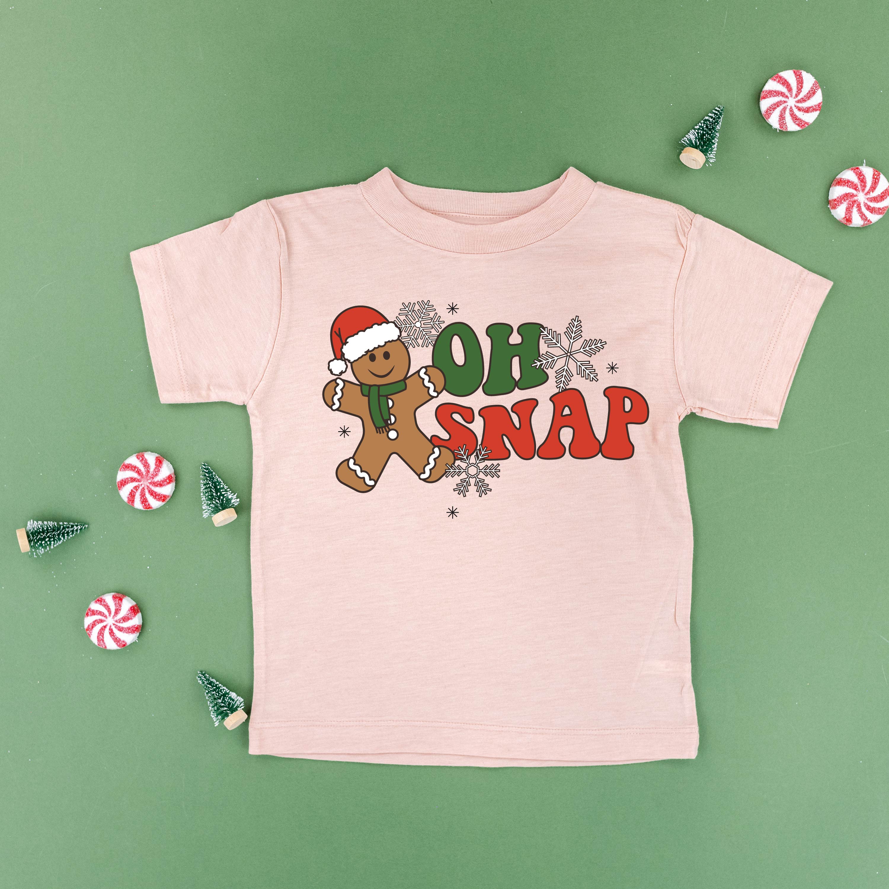 Oh Snap - Gingerbread Man - Child Tee Little Mama Shirt Shop