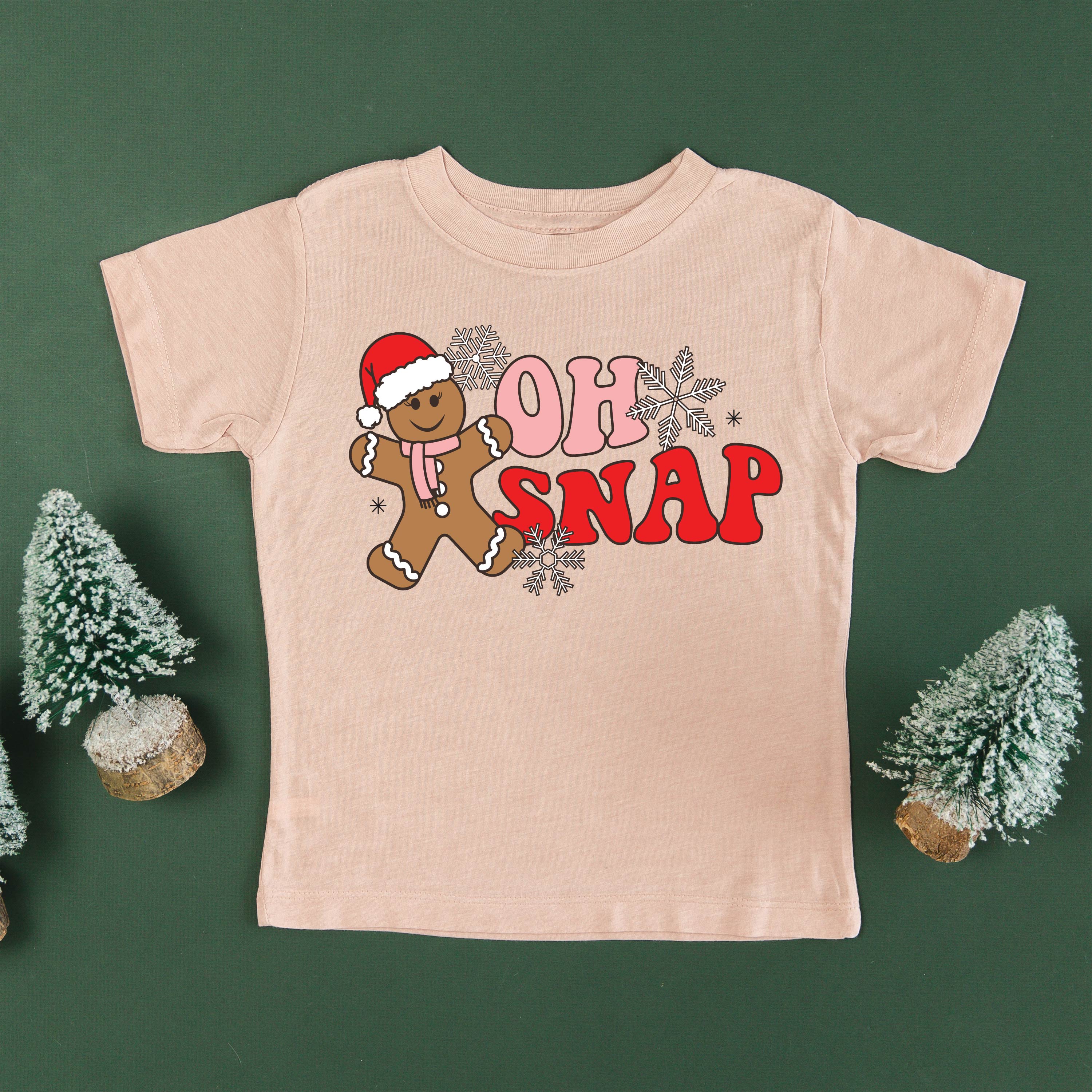 Oh Snap - Gingerbread Man - Child Tee Little Mama Shirt Shop