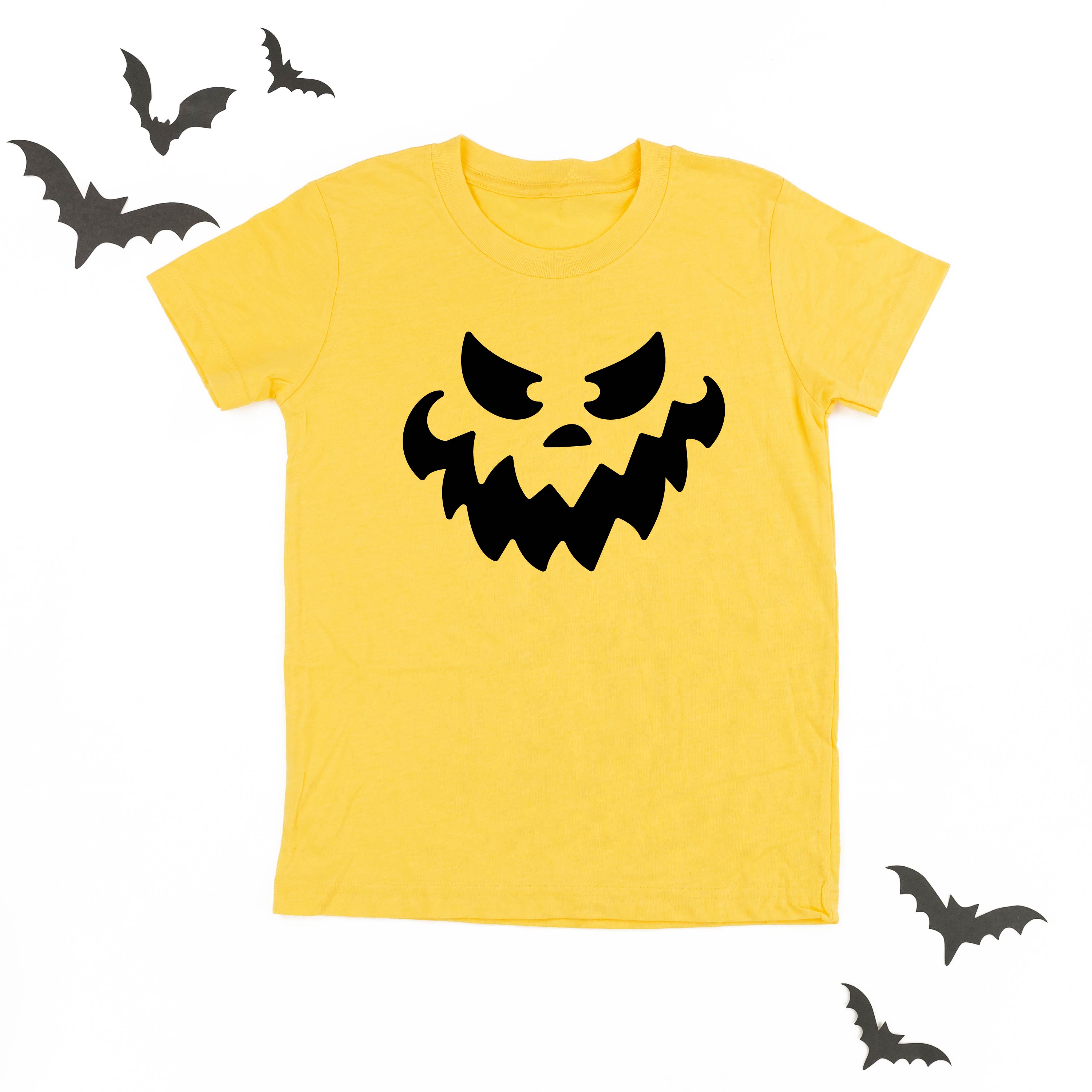 Scary Jack-o'-lantern Face - Child Tee Little Mama Shirt Shop