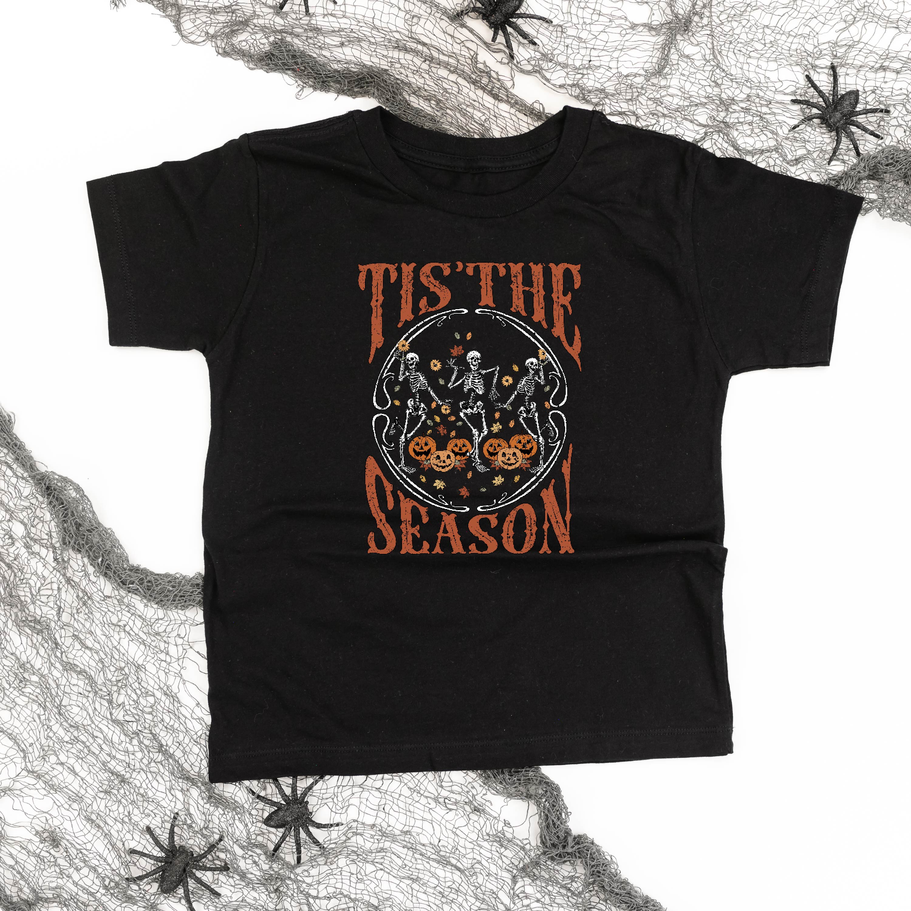 Tis' the Season (Festive Skeletons) - Child Tee Little Mama Shirt Shop