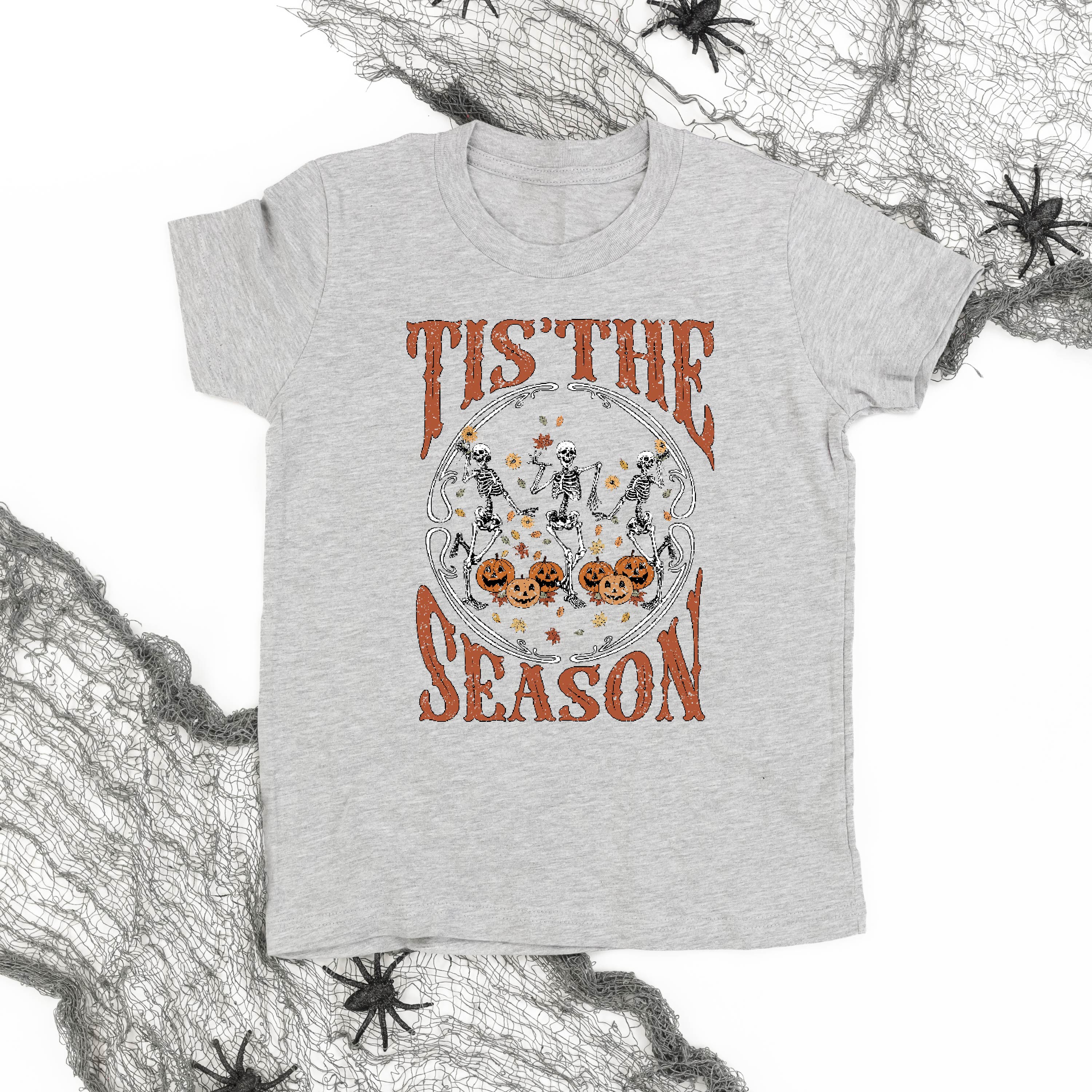 Tis' the Season (Festive Skeletons) - Child Tee Little Mama Shirt Shop