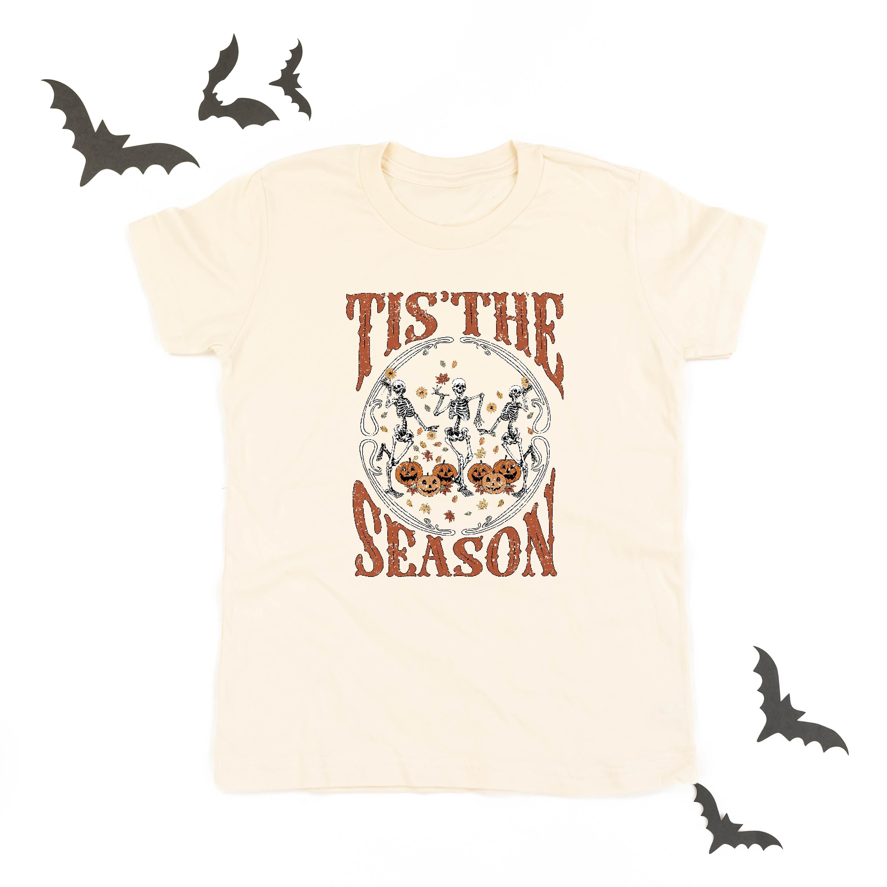 Tis' the Season (Festive Skeletons) - Child Tee Little Mama Shirt Shop