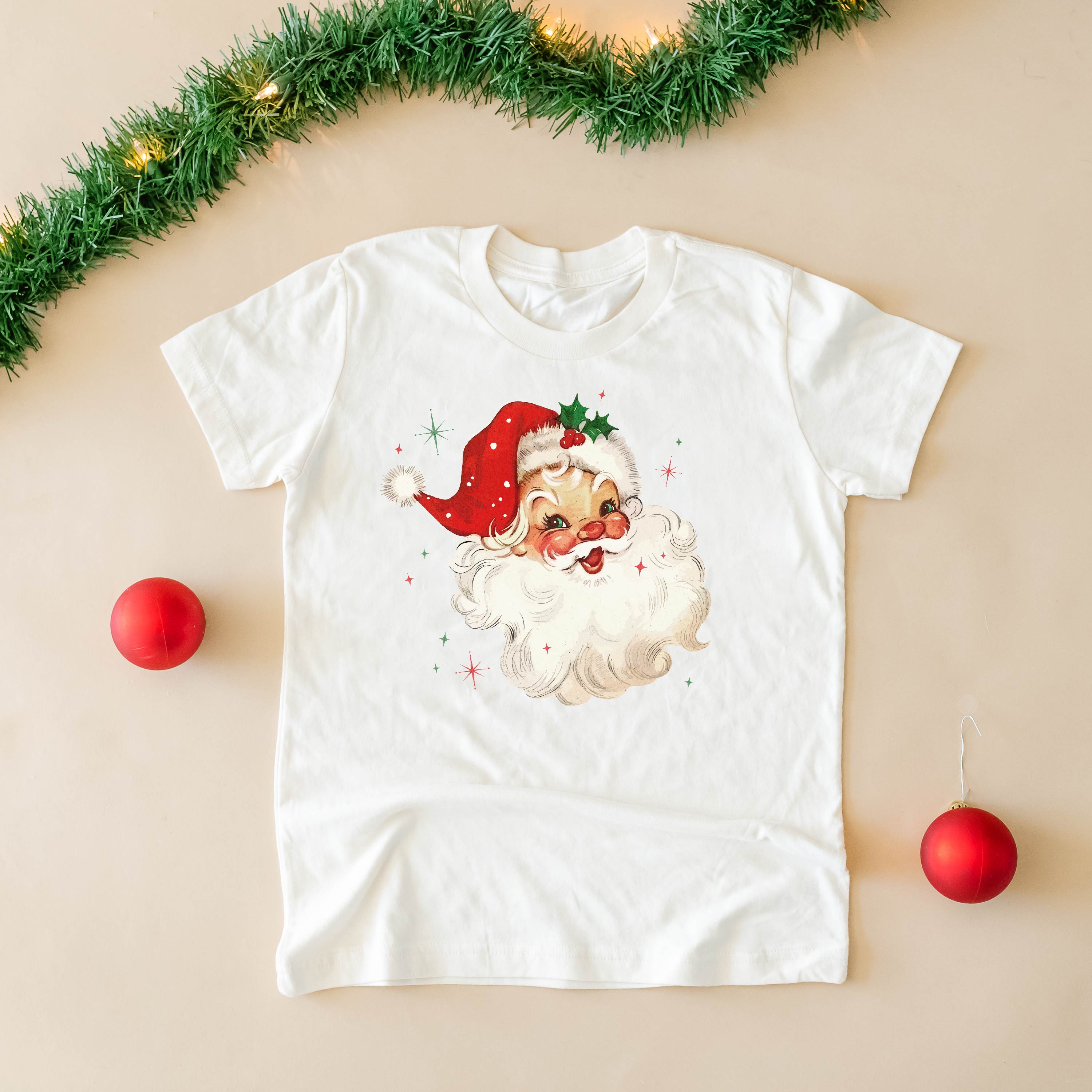 Watercolor Santa - Child Tee Little Mama Shirt Shop