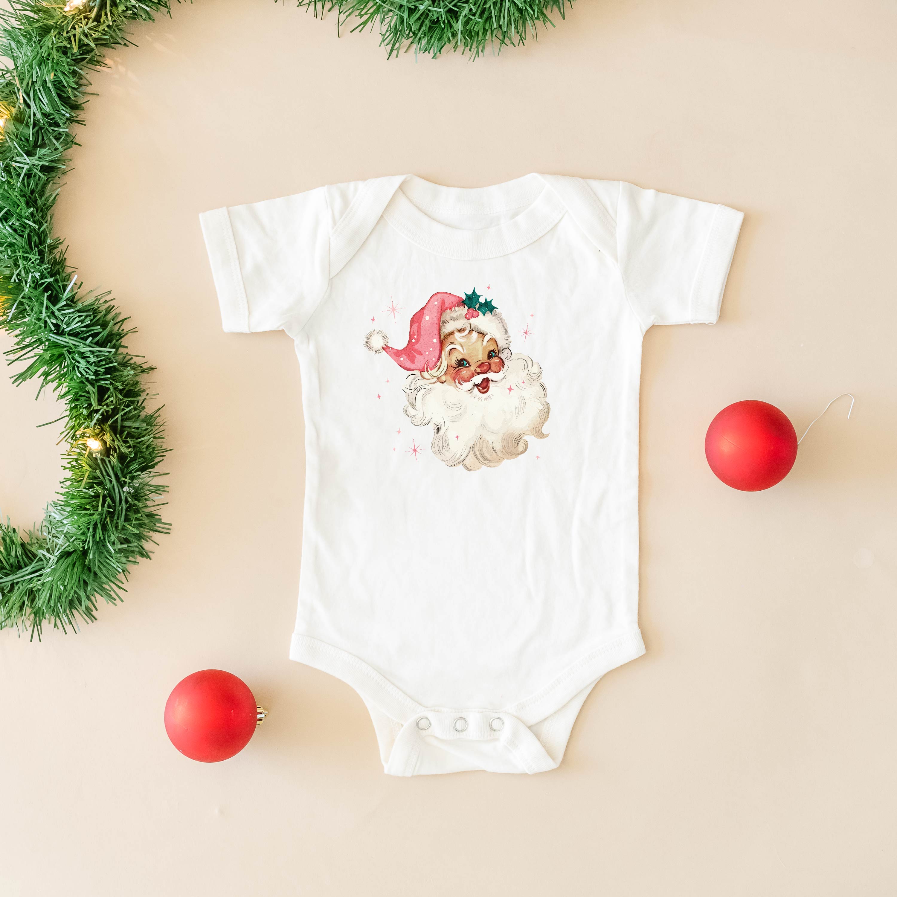 Watercolor Santa - Child Tee Little Mama Shirt Shop