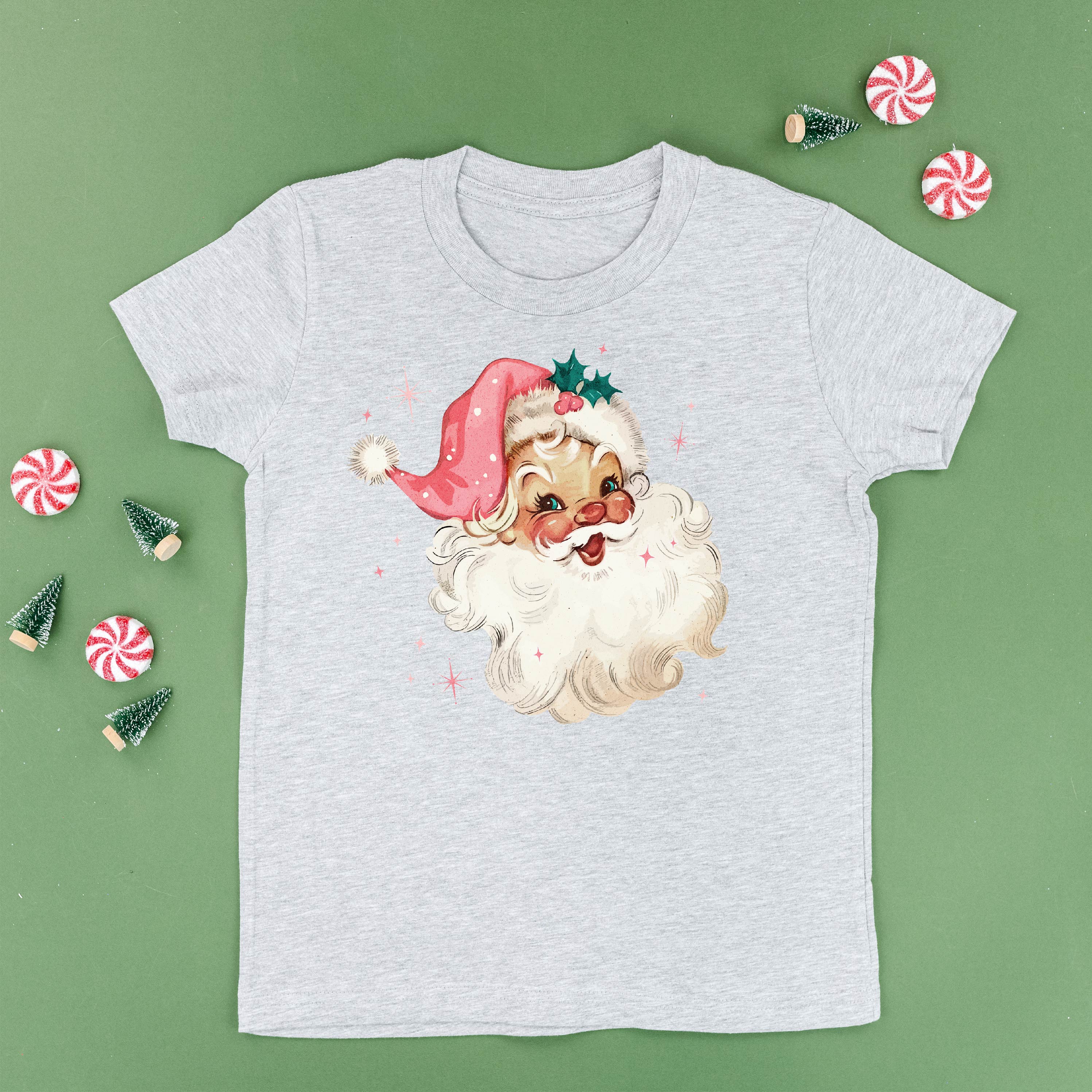 Watercolor Santa - Child Tee Little Mama Shirt Shop