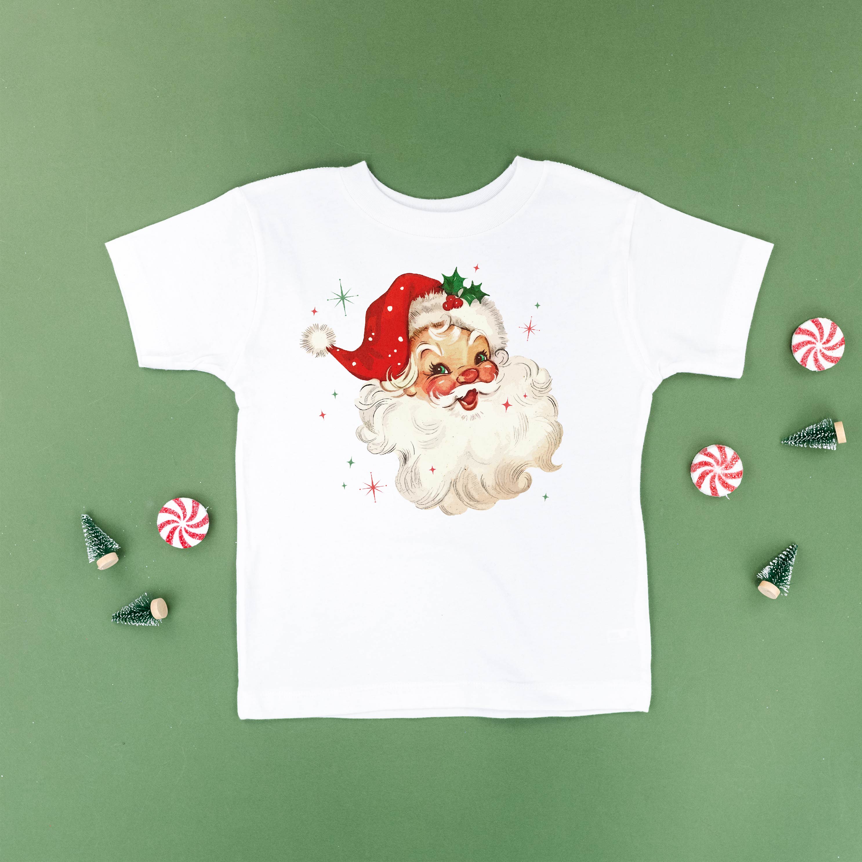 Watercolor Santa - Child Tee Little Mama Shirt Shop