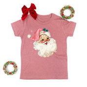 Watercolor Santa - Child Tee Little Mama Shirt Shop