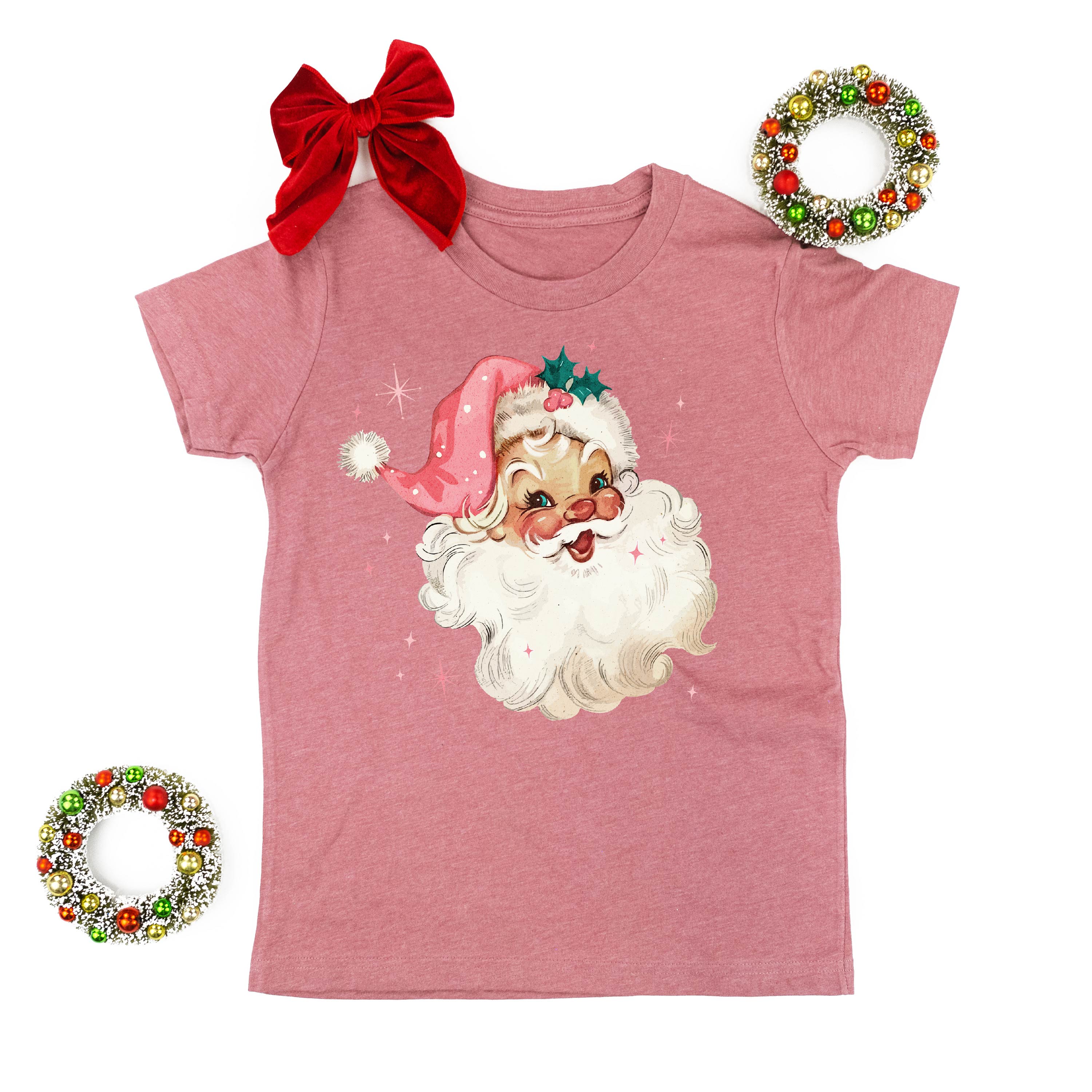 Watercolor Santa - Child Tee Little Mama Shirt Shop
