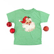 short_sleeve_kids_tees_watercolor_Santa_little_mama_shirt_shop