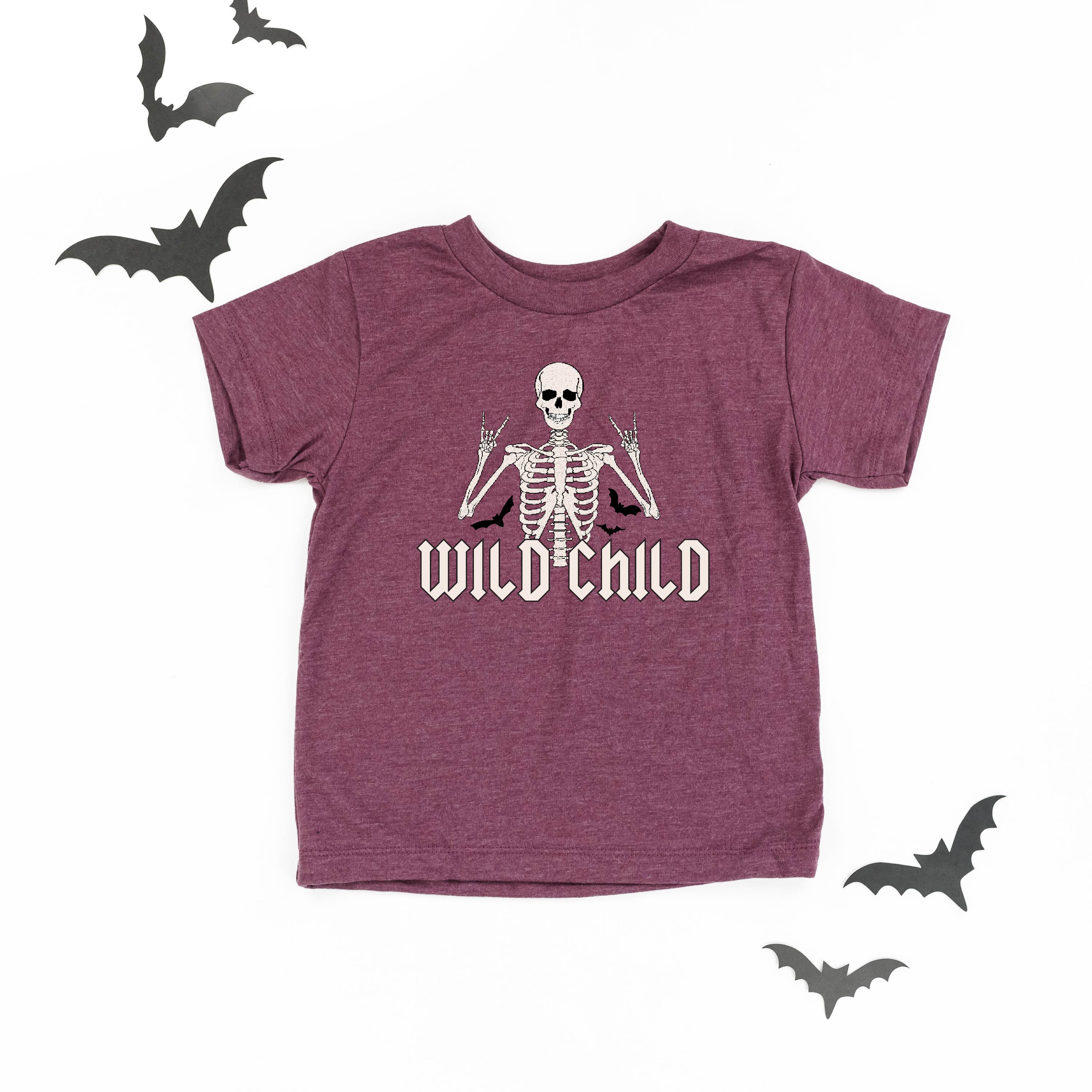 Wild Child Skeleton - Child Tee Little Mama Shirt Shop