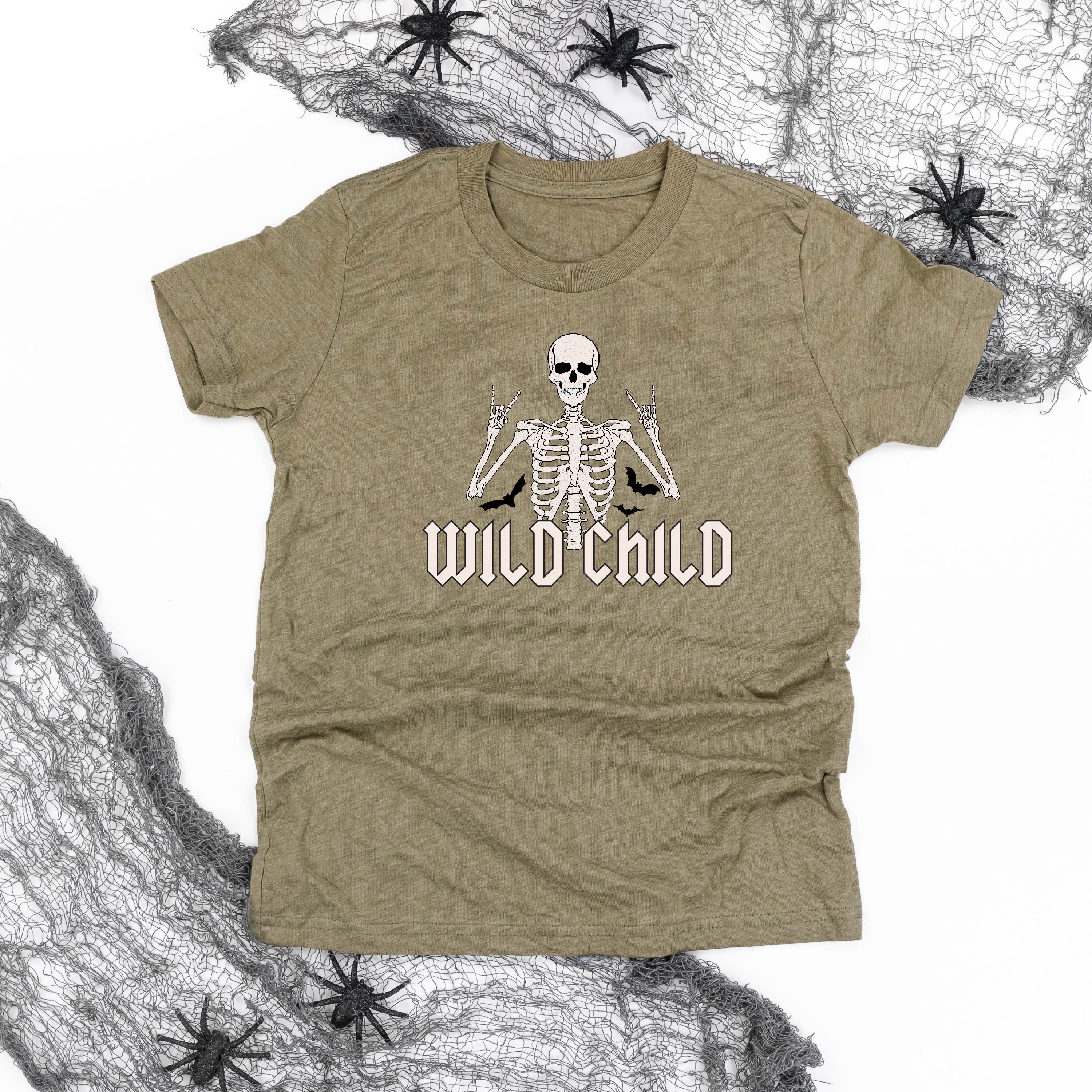 Wild Child Skeleton - Child Tee Little Mama Shirt Shop