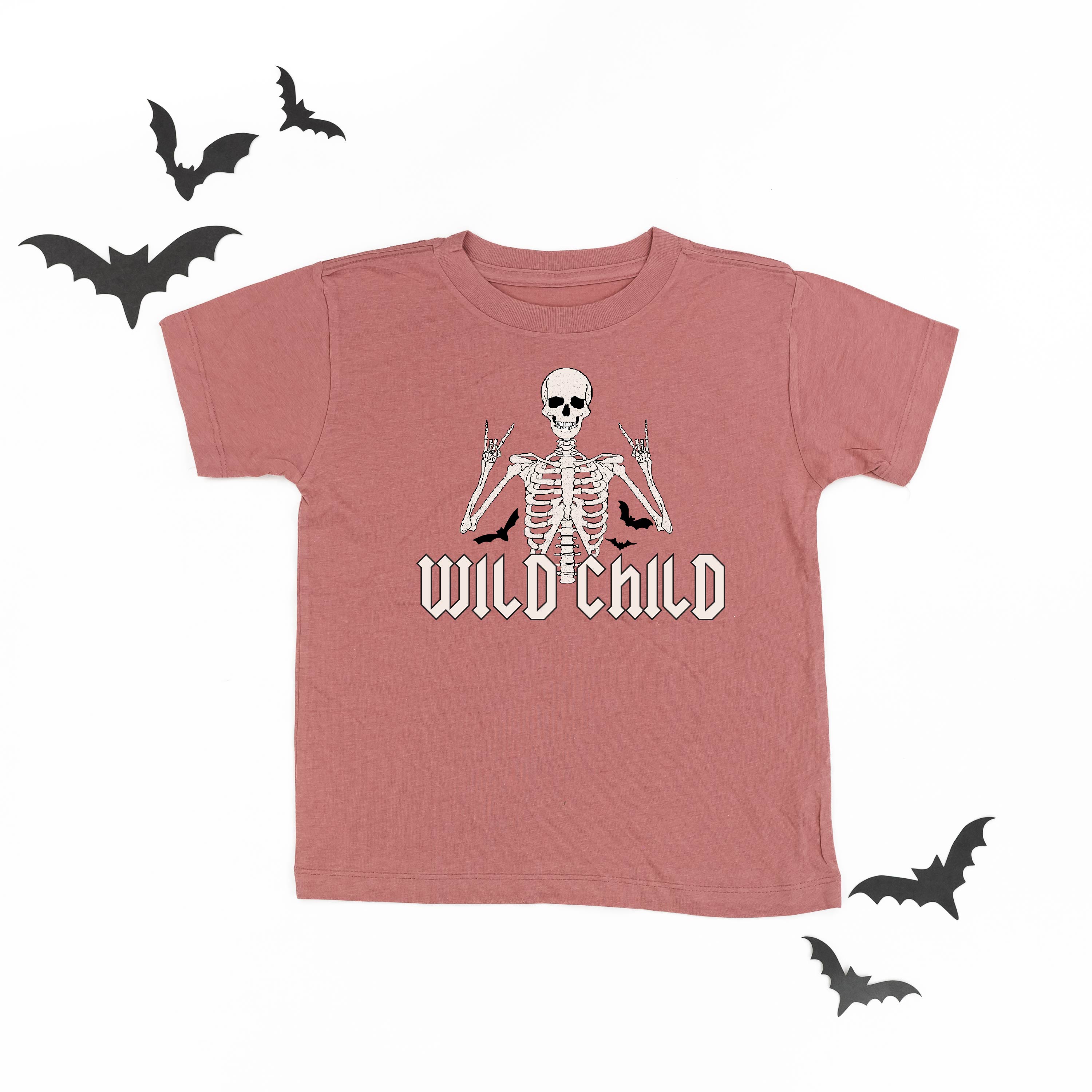 Wild Child Skeleton - Child Tee Little Mama Shirt Shop