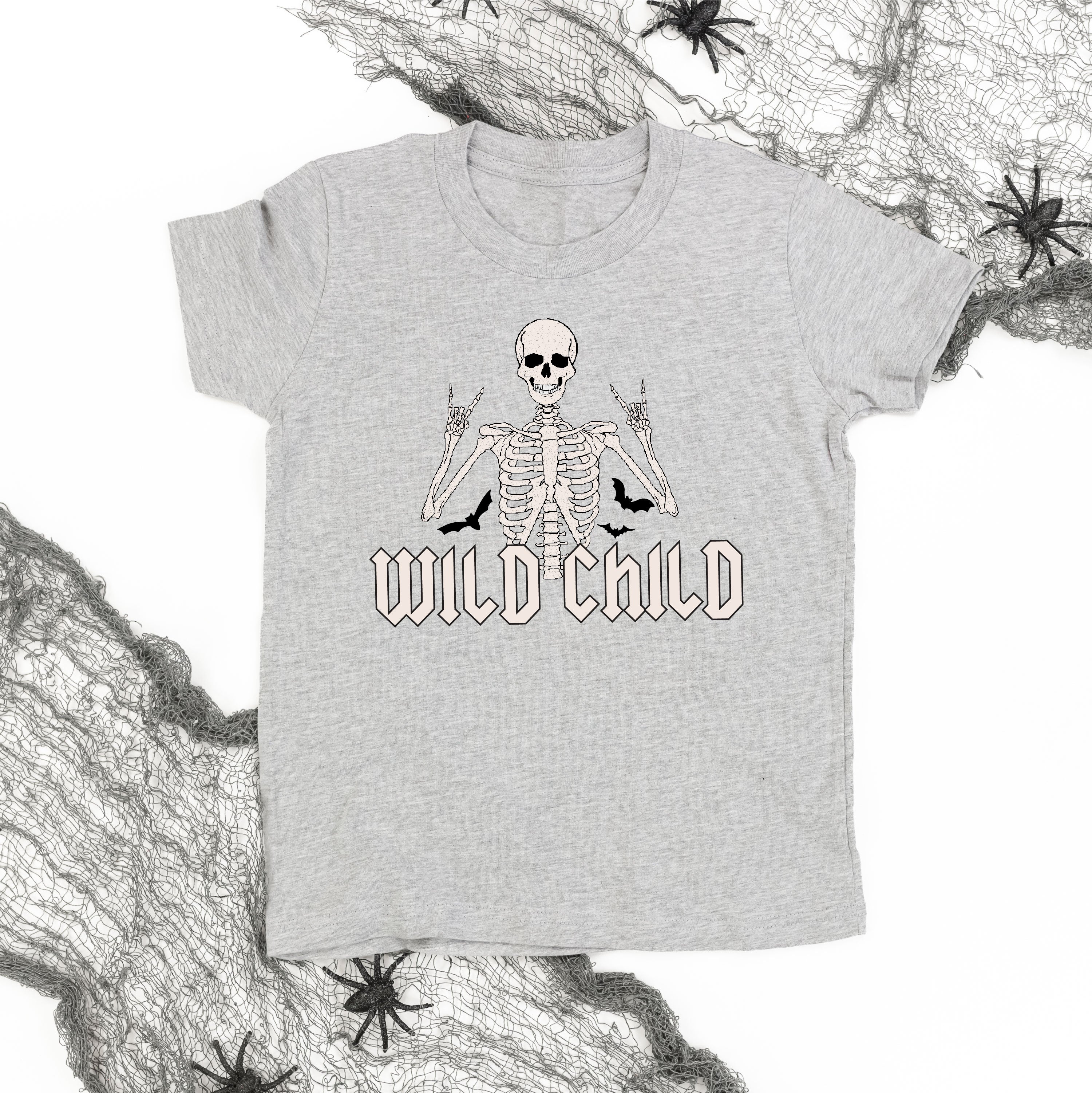 Wild Child Skeleton - Child Tee Little Mama Shirt Shop