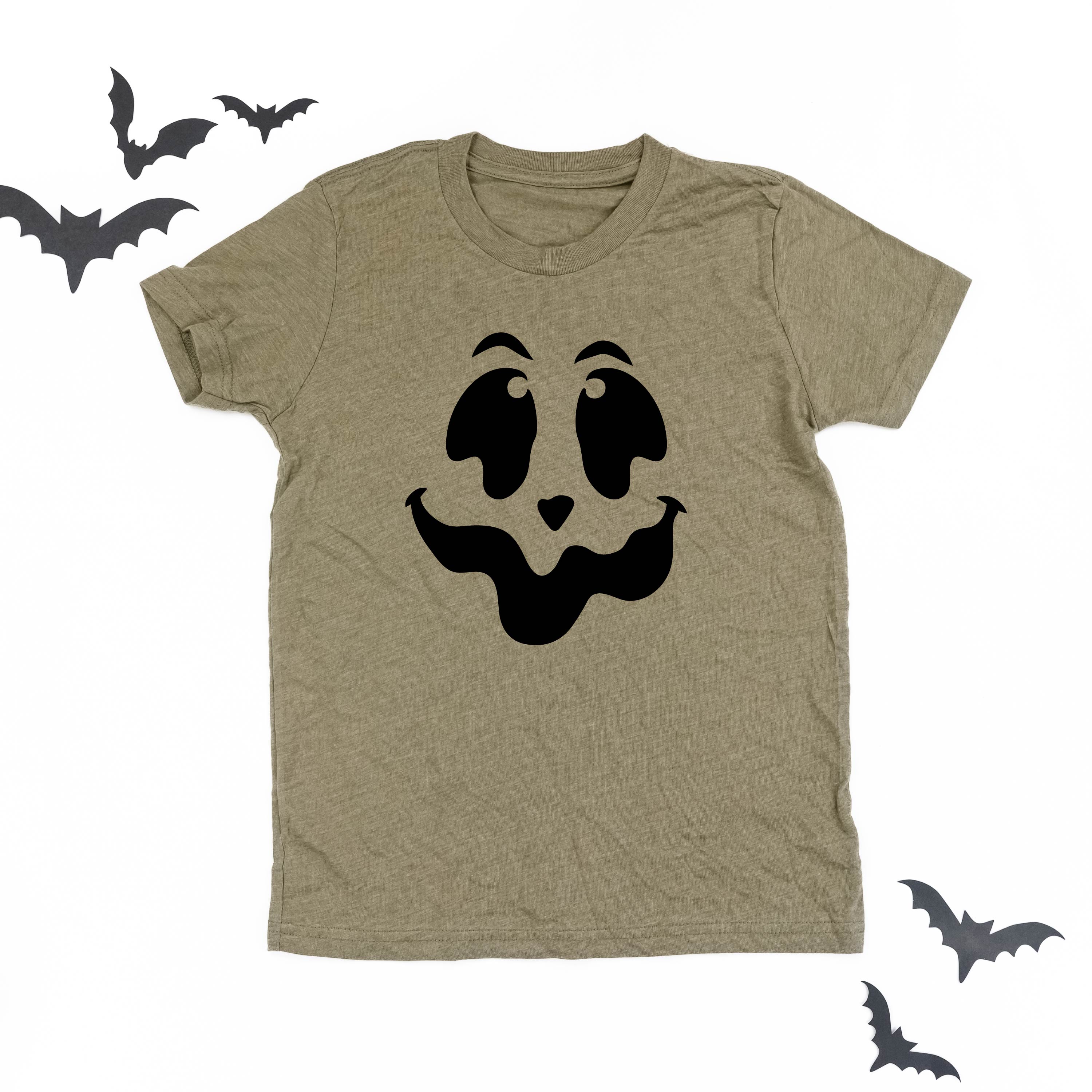 Spooky Jack-o'-lantern Face - Child Tee Little Mama Shirt Shop