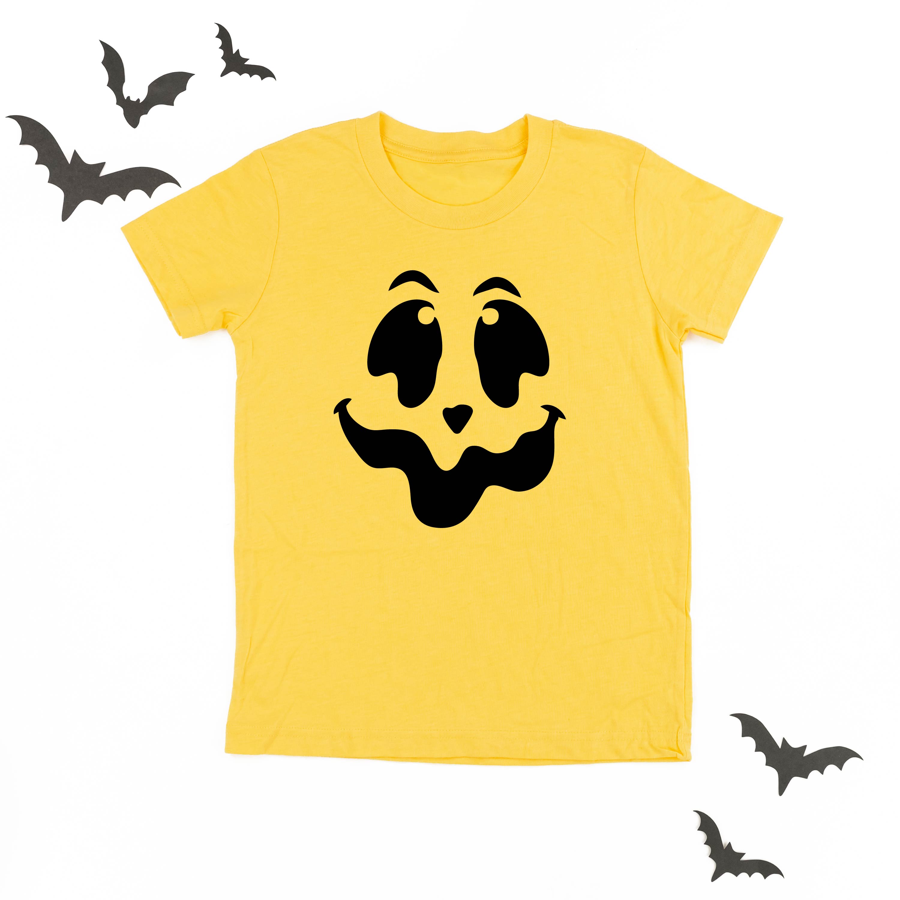 Spooky Jack-o'-lantern Face - Child Tee Little Mama Shirt Shop
