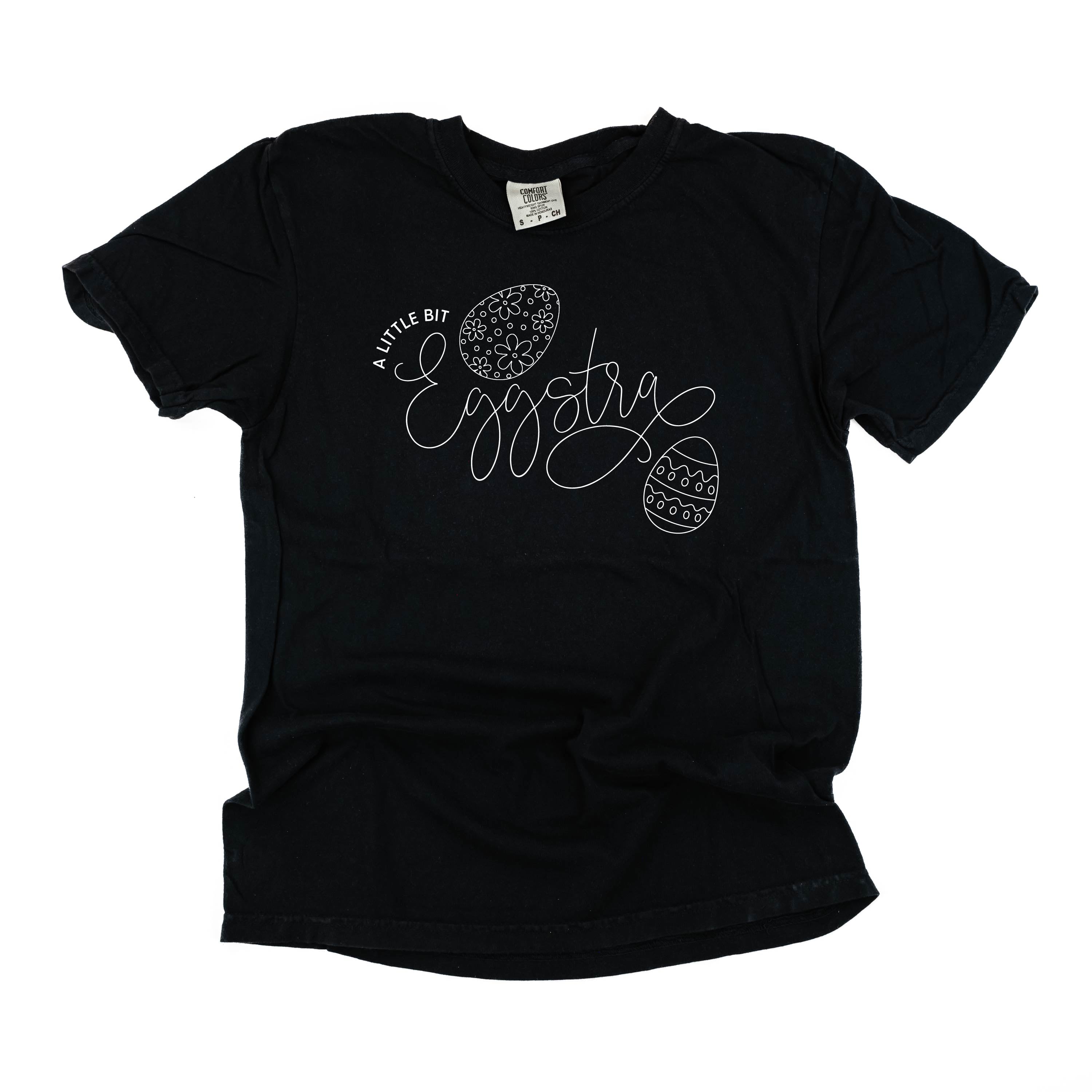 A Little Bit Eggstra - Comfort Colors Tee Little Mama Shirt Shop