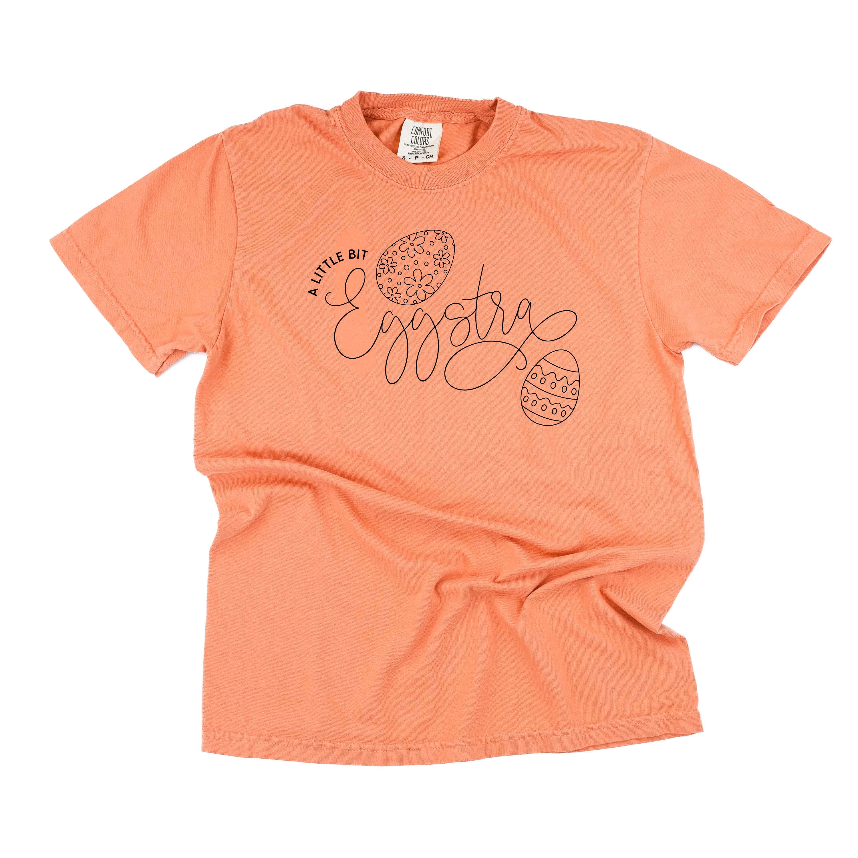 A Little Bit Eggstra - Comfort Colors Tee Little Mama Shirt Shop