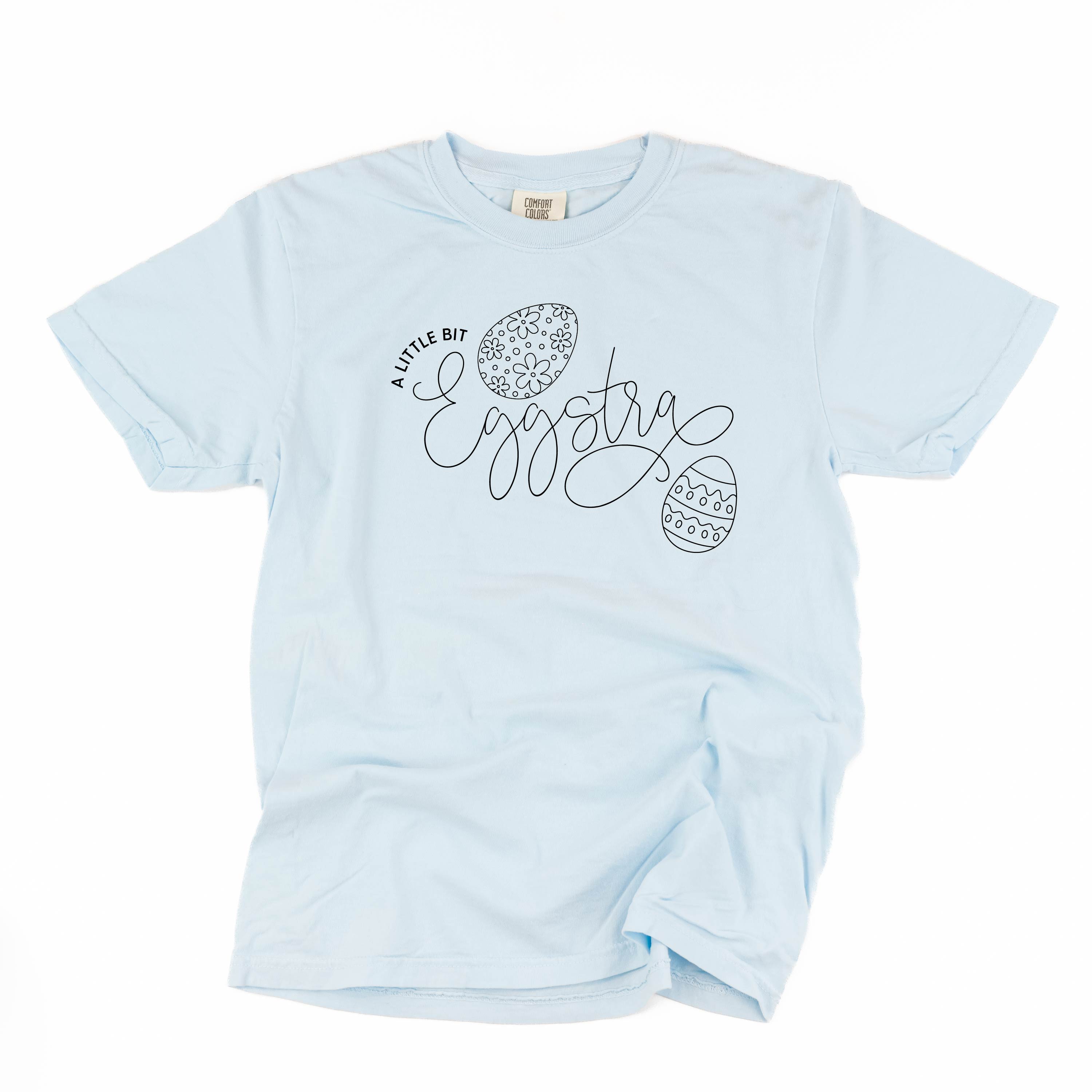 A Little Bit Eggstra - Comfort Colors Tee Little Mama Shirt Shop