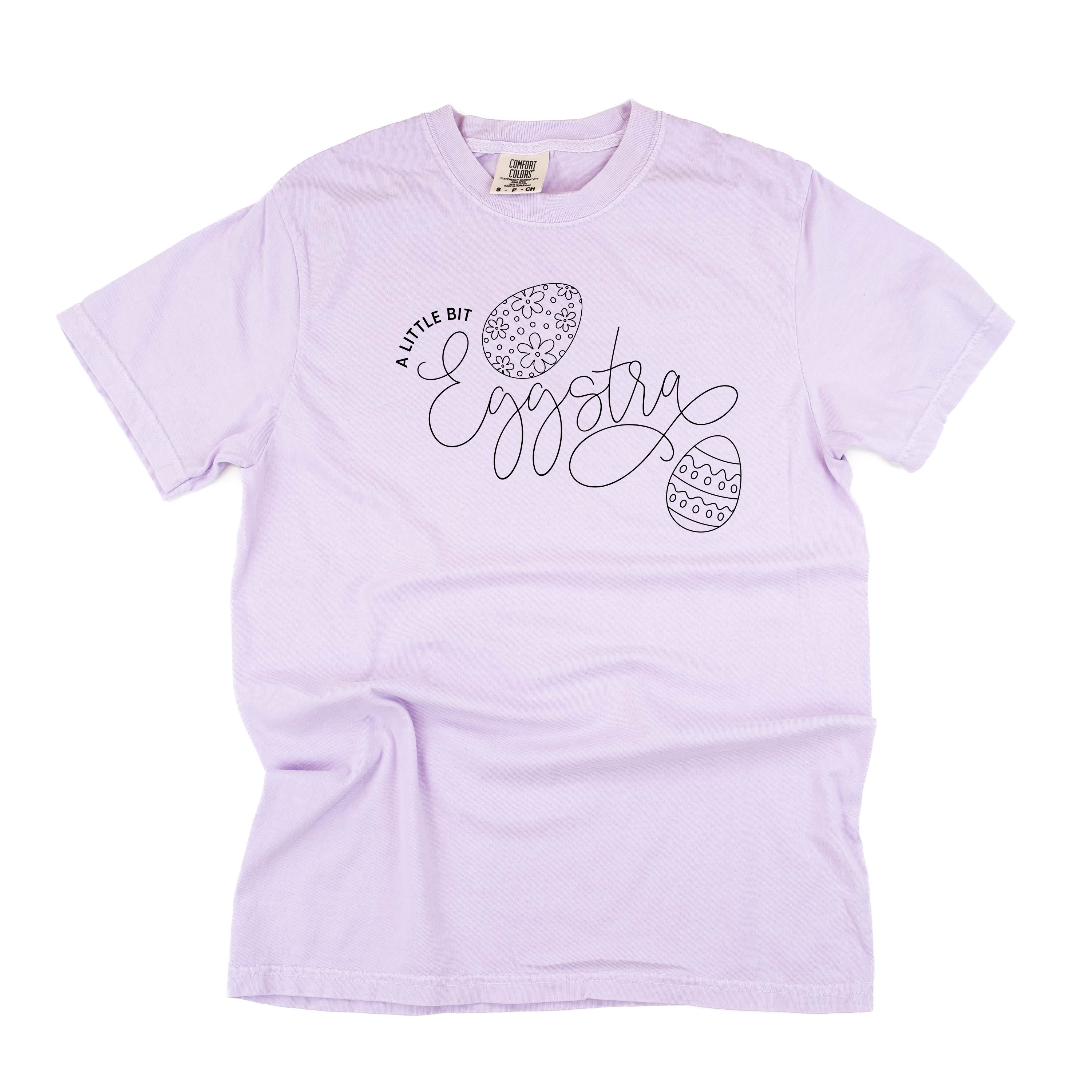 A Little Bit Eggstra - Comfort Colors Tee Little Mama Shirt Shop