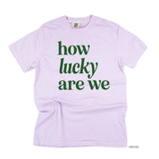 How Lucky Are We - Comfort Colors Tee Little Mama Shirt Shop