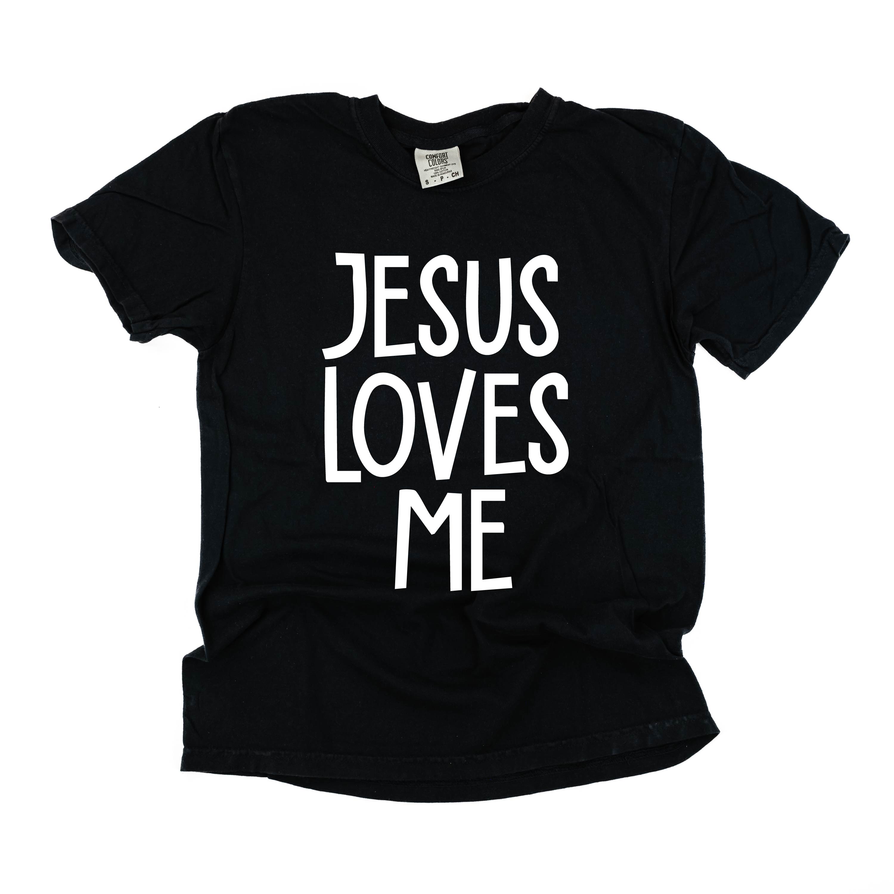 Jesus Loves Me (2025) - Comfort Colors Tee Little Mama Shirt Shop