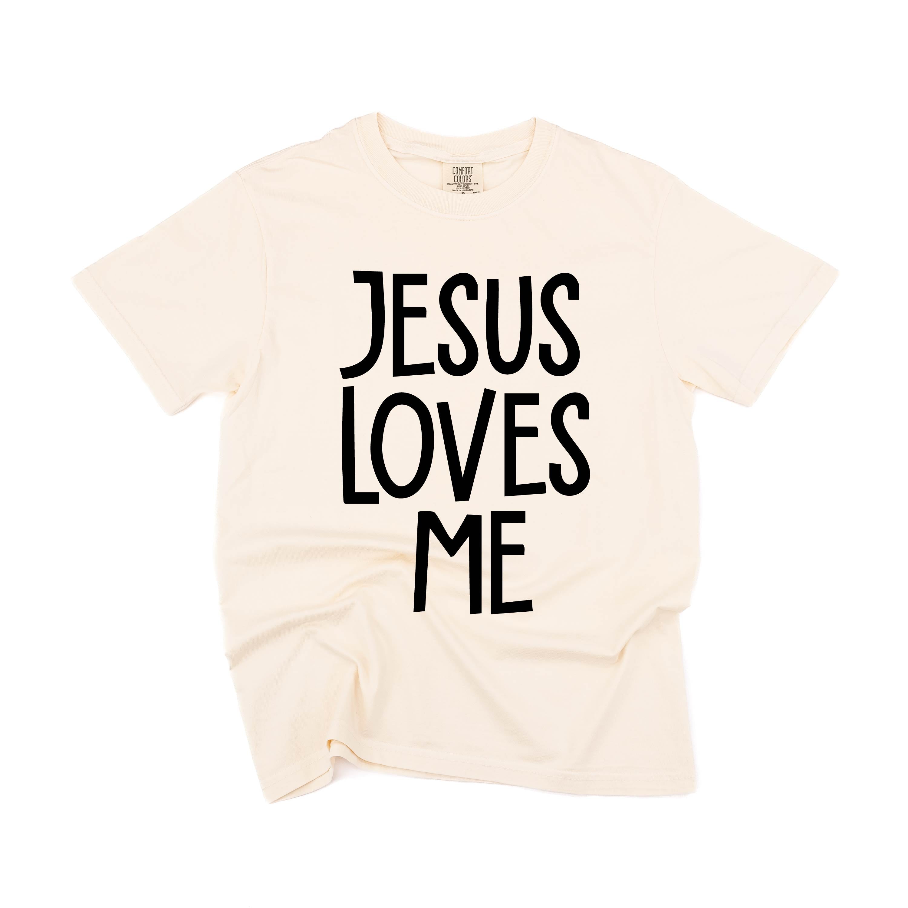 Jesus Loves Me (2025) - Comfort Colors Tee Little Mama Shirt Shop