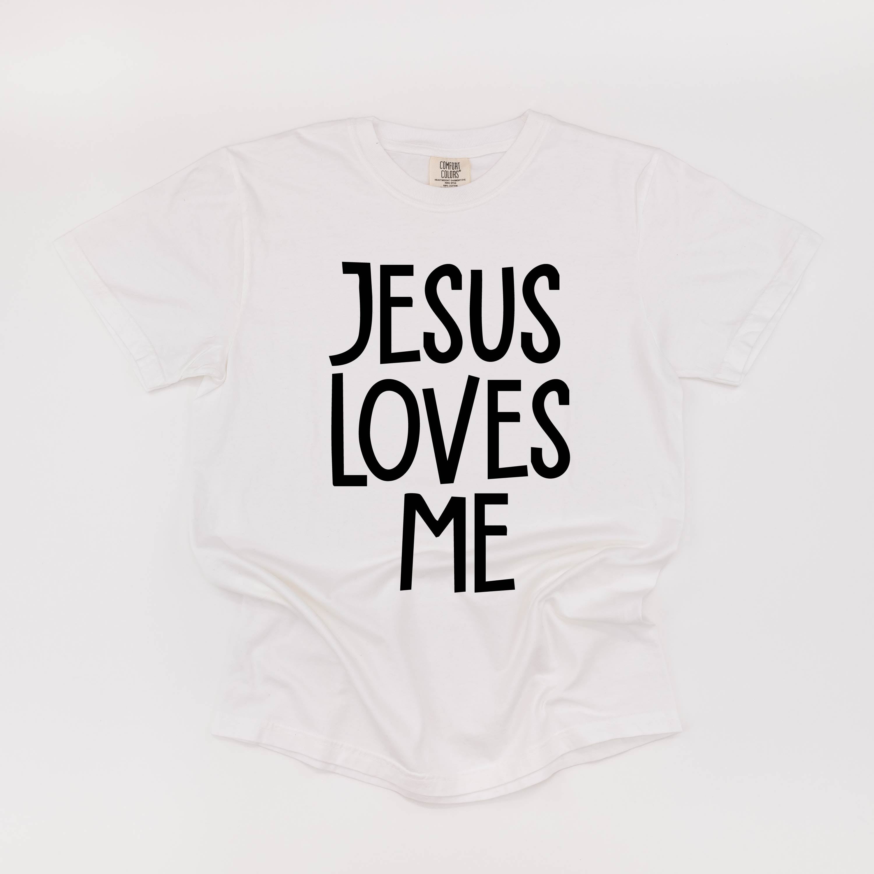 Jesus Loves Me (2025) - Comfort Colors Tee Little Mama Shirt Shop