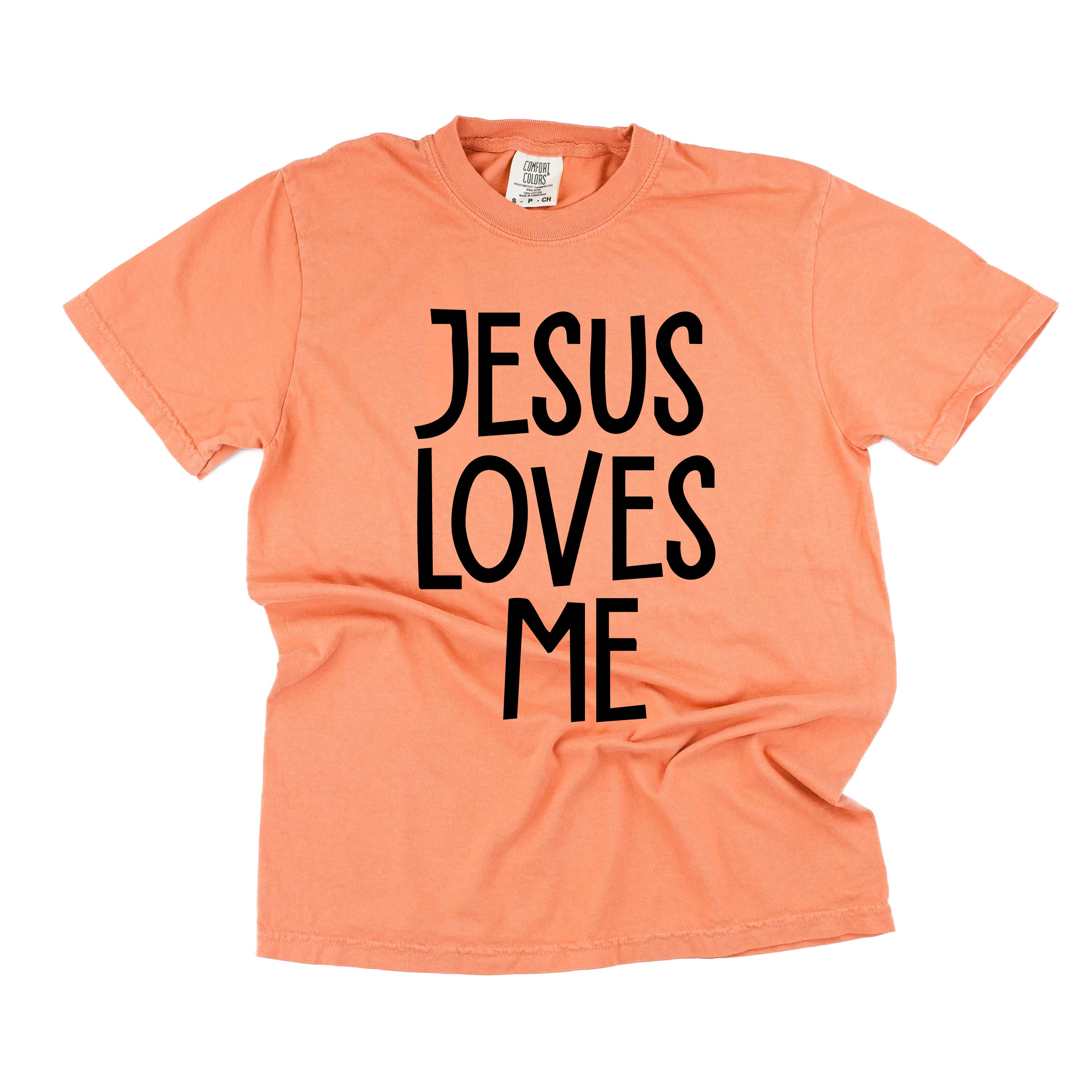 Jesus Loves Me (2025) - Comfort Colors Tee Little Mama Shirt Shop