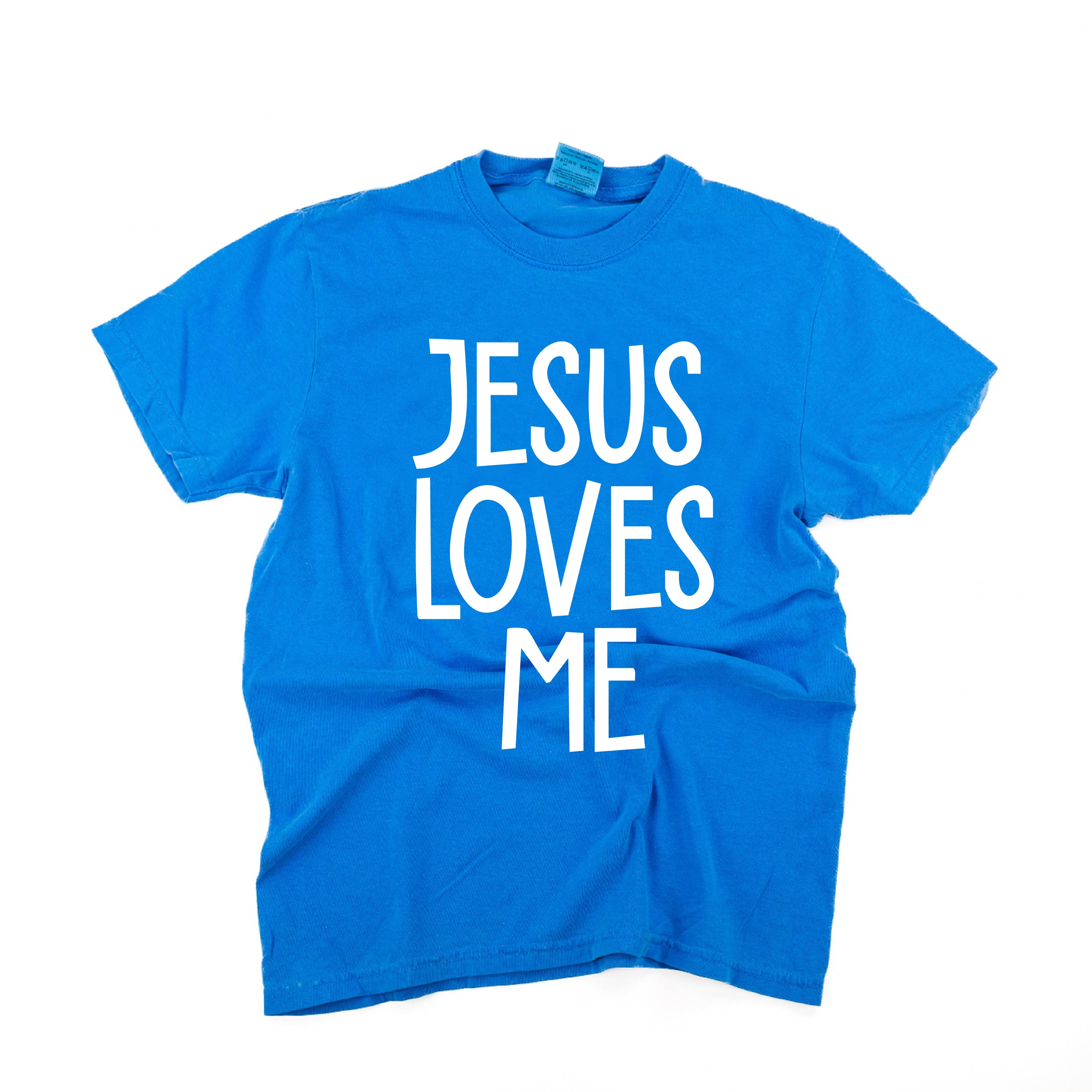Jesus Loves Me (2025) - Comfort Colors Tee Little Mama Shirt Shop