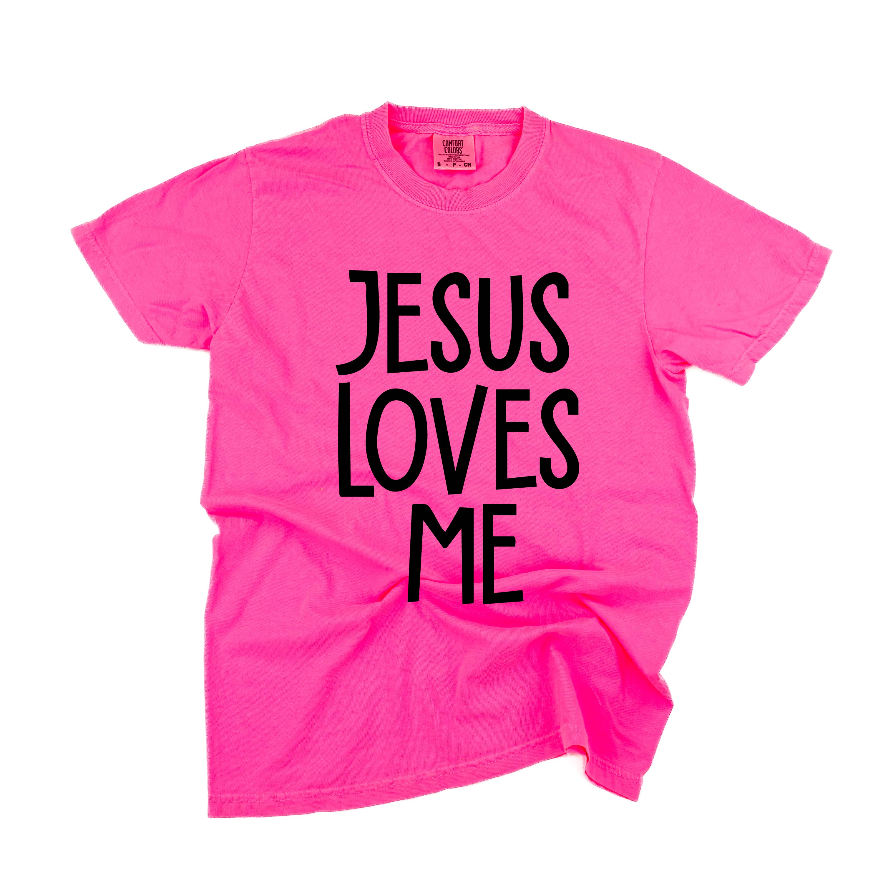 Jesus Loves Me (2025) - Comfort Colors Tee Little Mama Shirt Shop