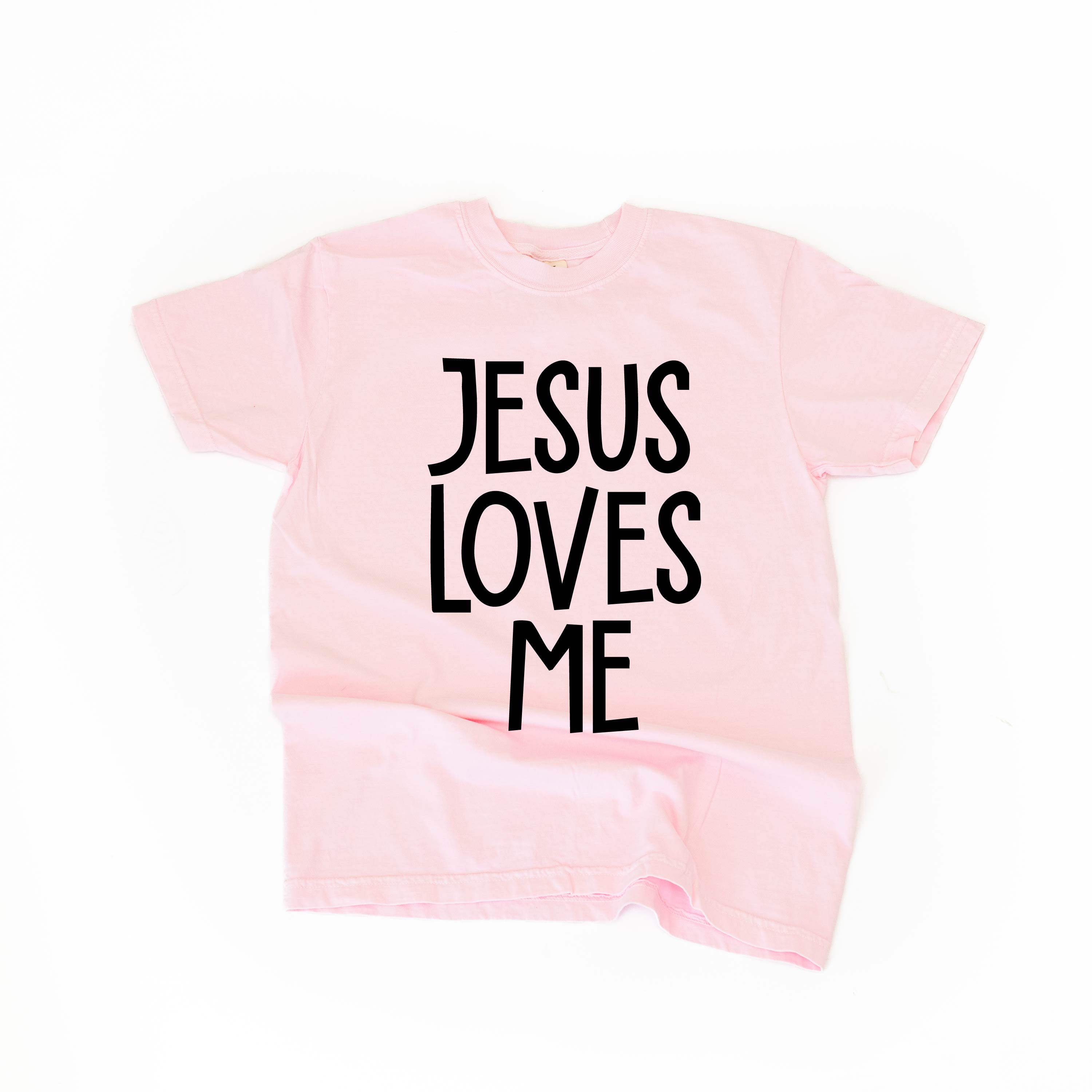 Jesus Loves Me (2025) - Comfort Colors Tee Little Mama Shirt Shop