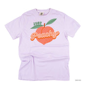 Just Peachy - Comfort Colors Tee Little Mama Shirt Shop