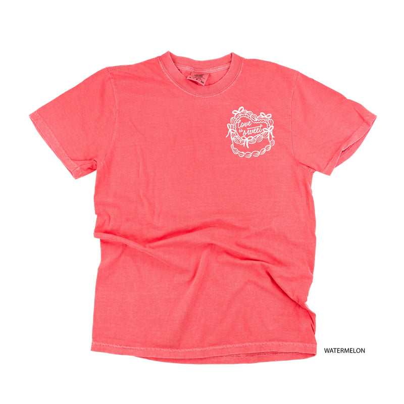 Love Is Sweet (pocket) - Comfort Colors Tee