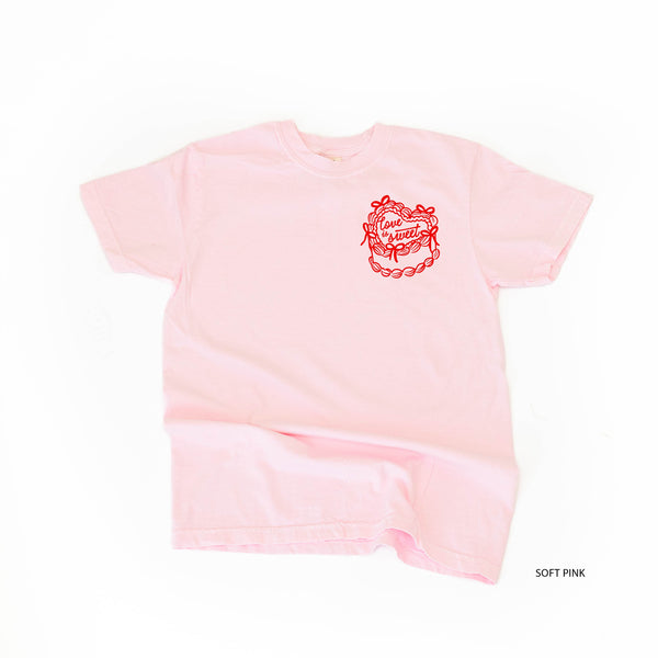 Love Is Sweet (pocket) - Comfort Colors Tee